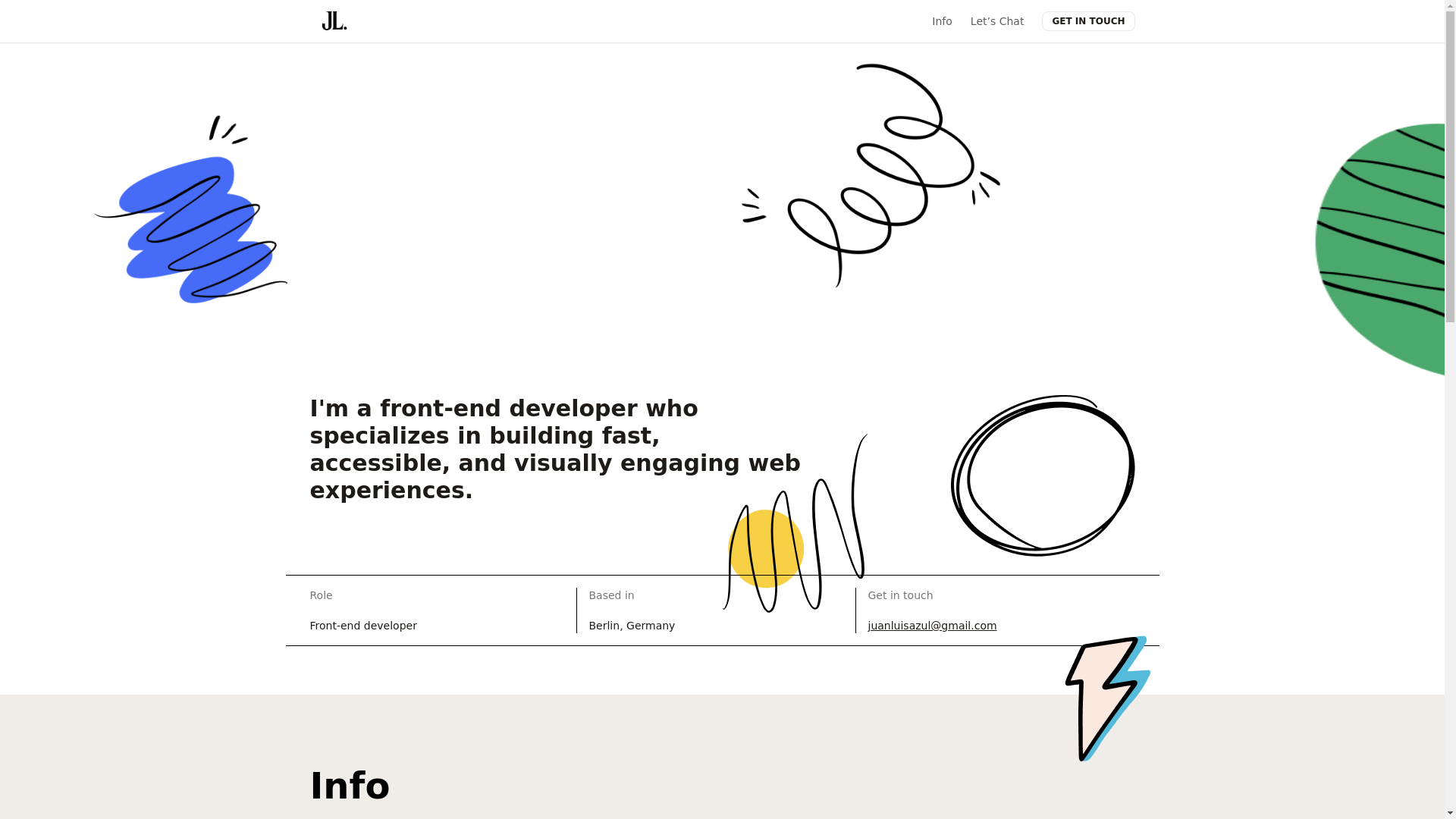 website screenshot of https://juan-t-portfolio.pages.dev/