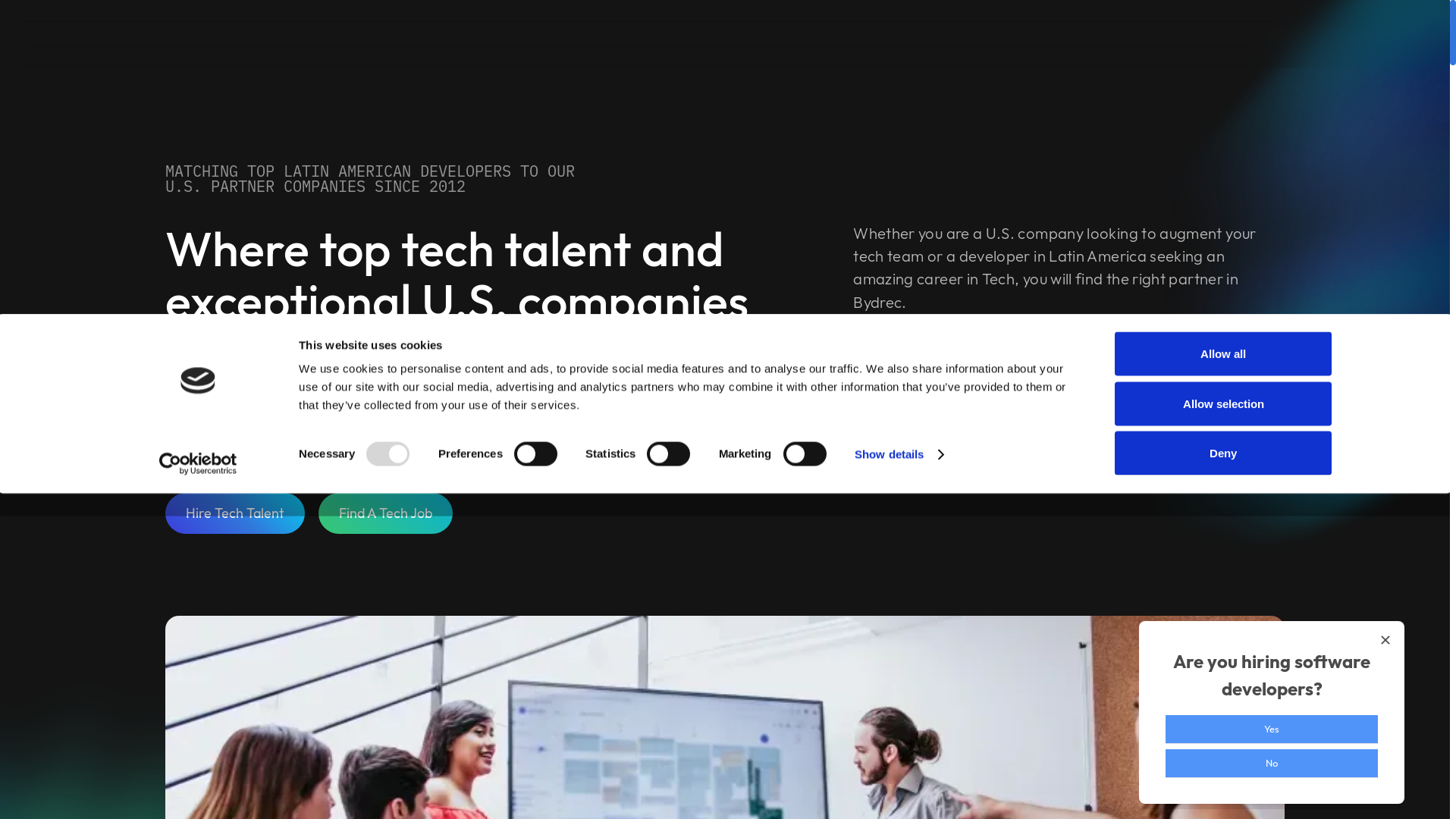 website screenshot of https://bydreclabs.com/