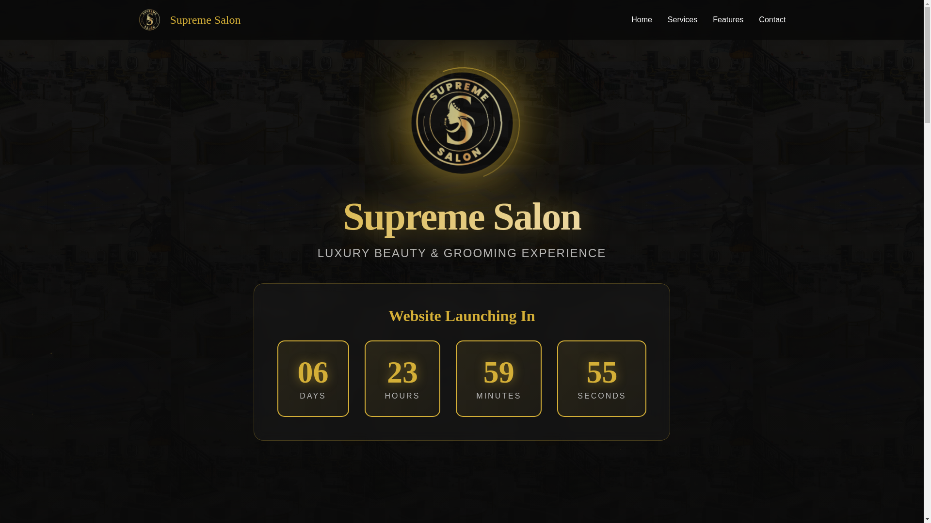 website screenshot of https://supremesalonug.com/