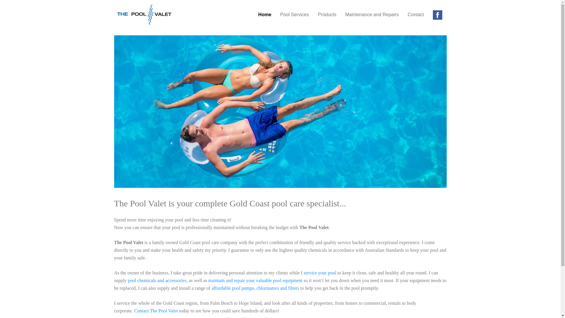 website screenshot of https://thepoolvalet.online/