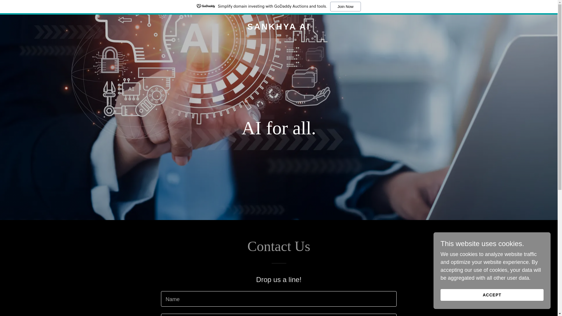 website screenshot of https://aisankhya.com/