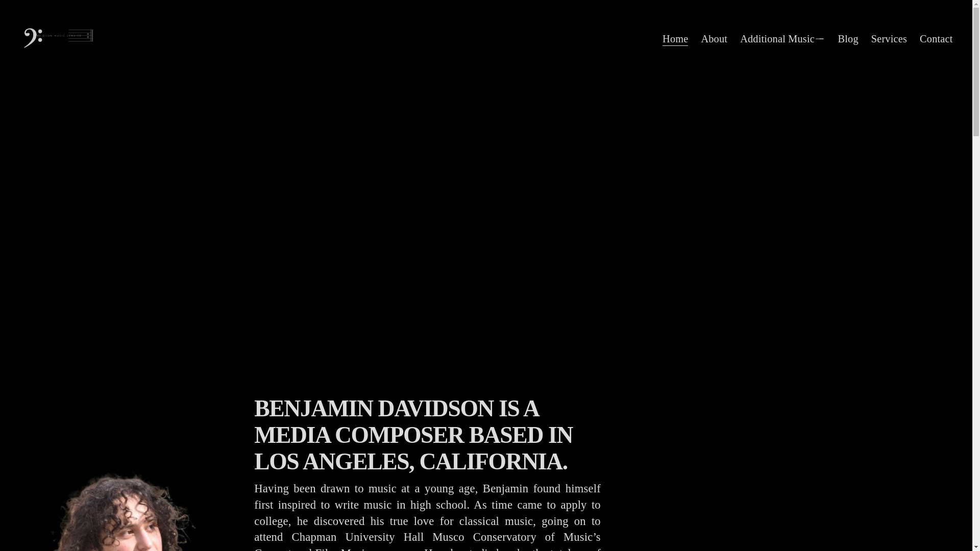 website screenshot of https://davidsonmusicservice.com/