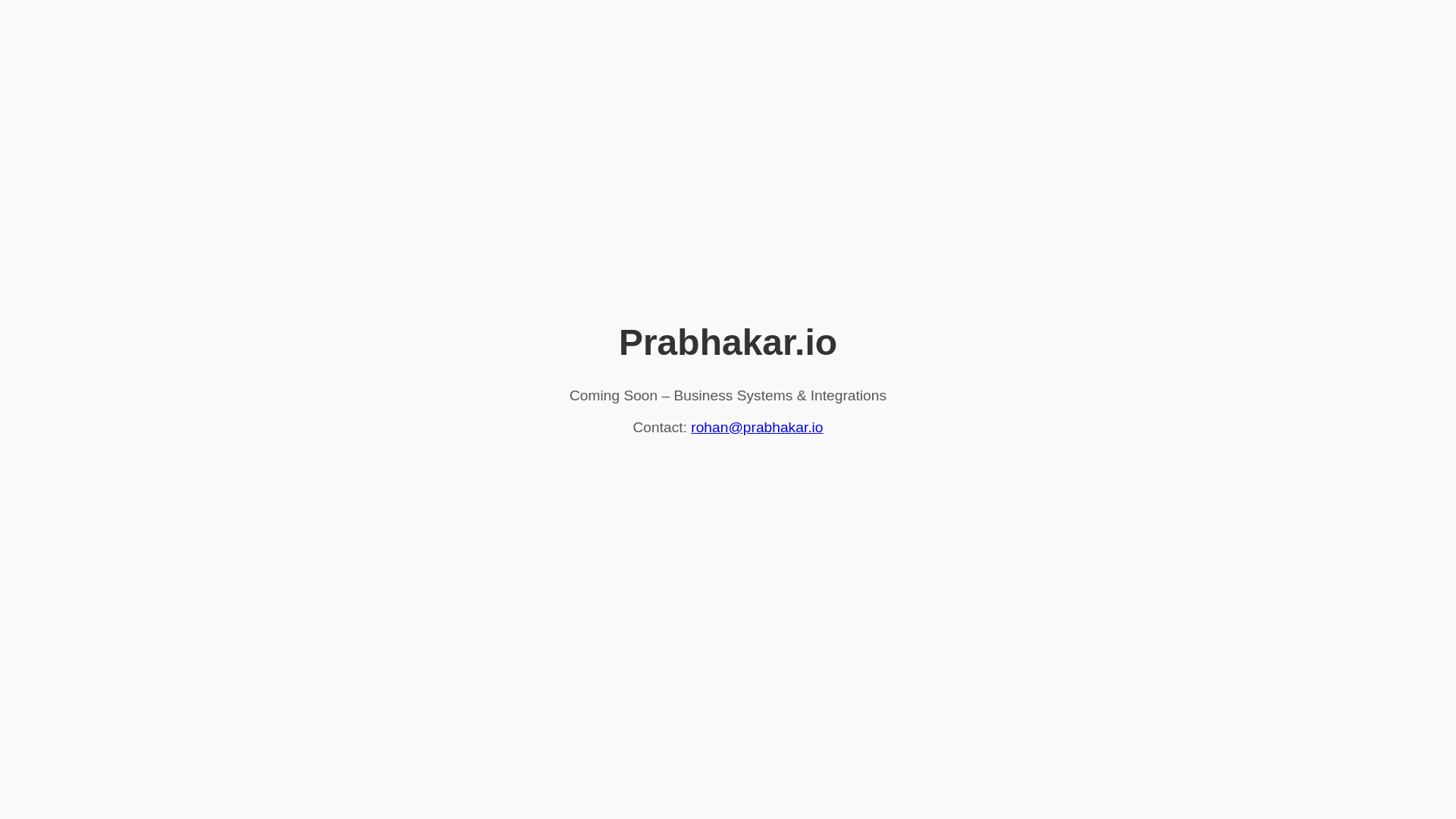 website screenshot of https://prabhakar.io/