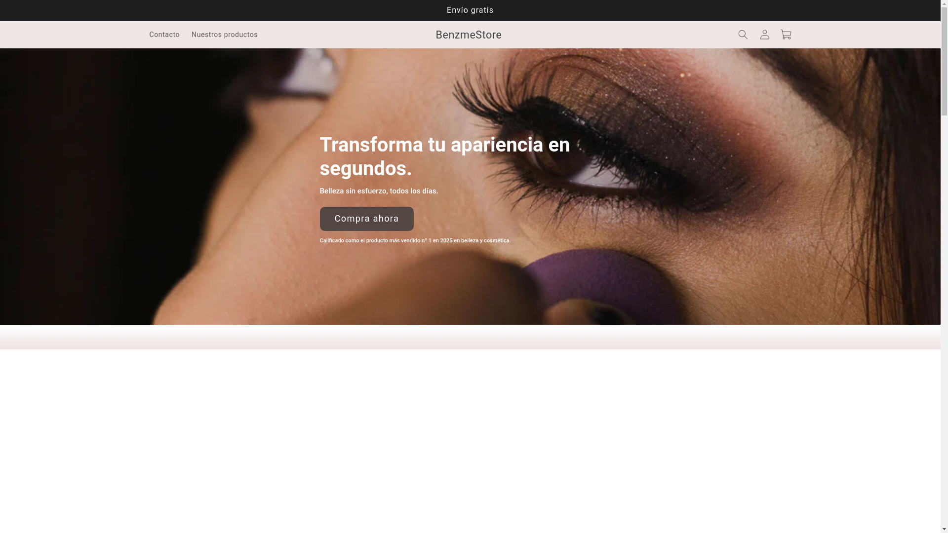 website screenshot of https://benzmestore.com/