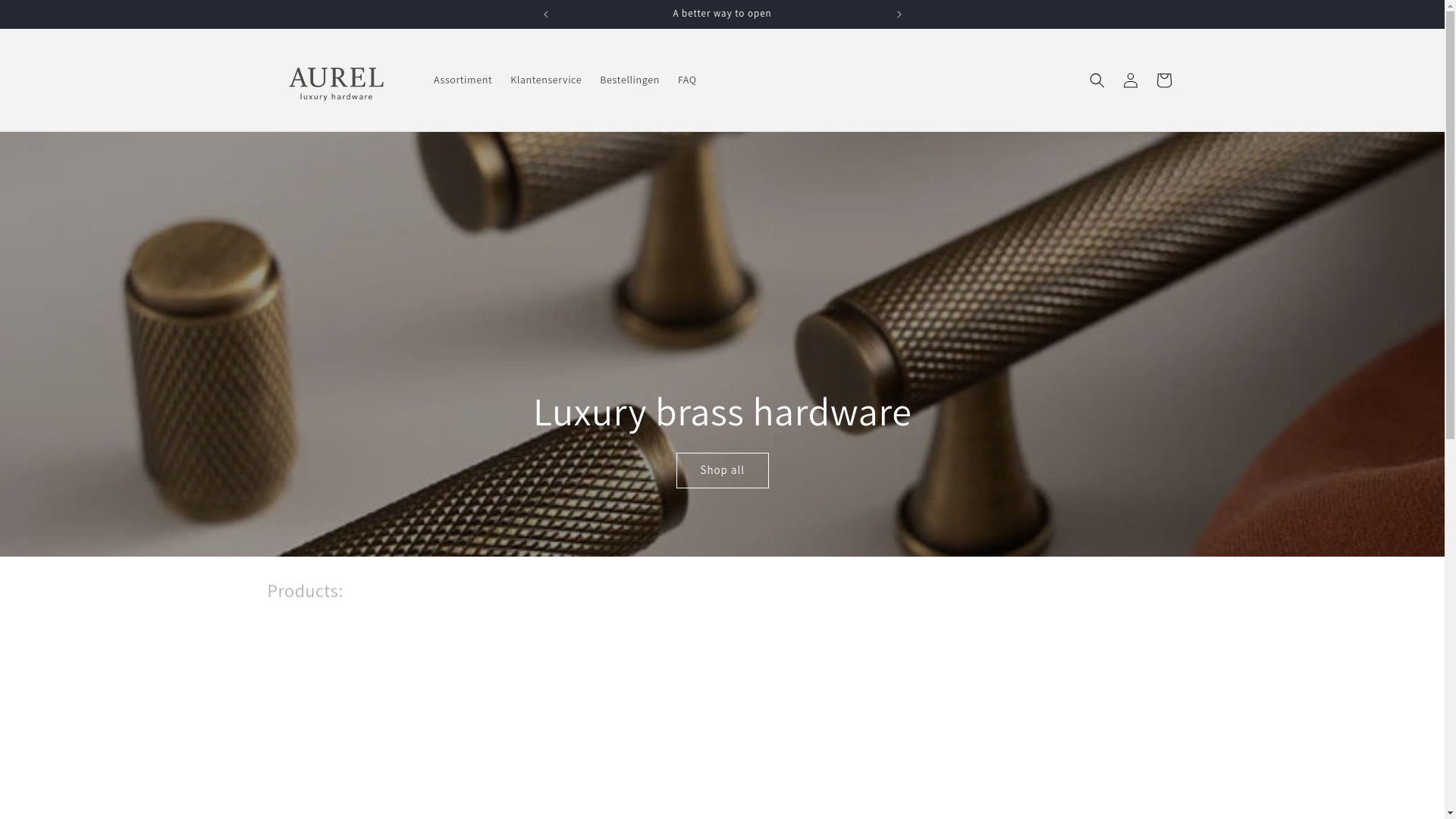 website screenshot of https://aurelhardware.com/
