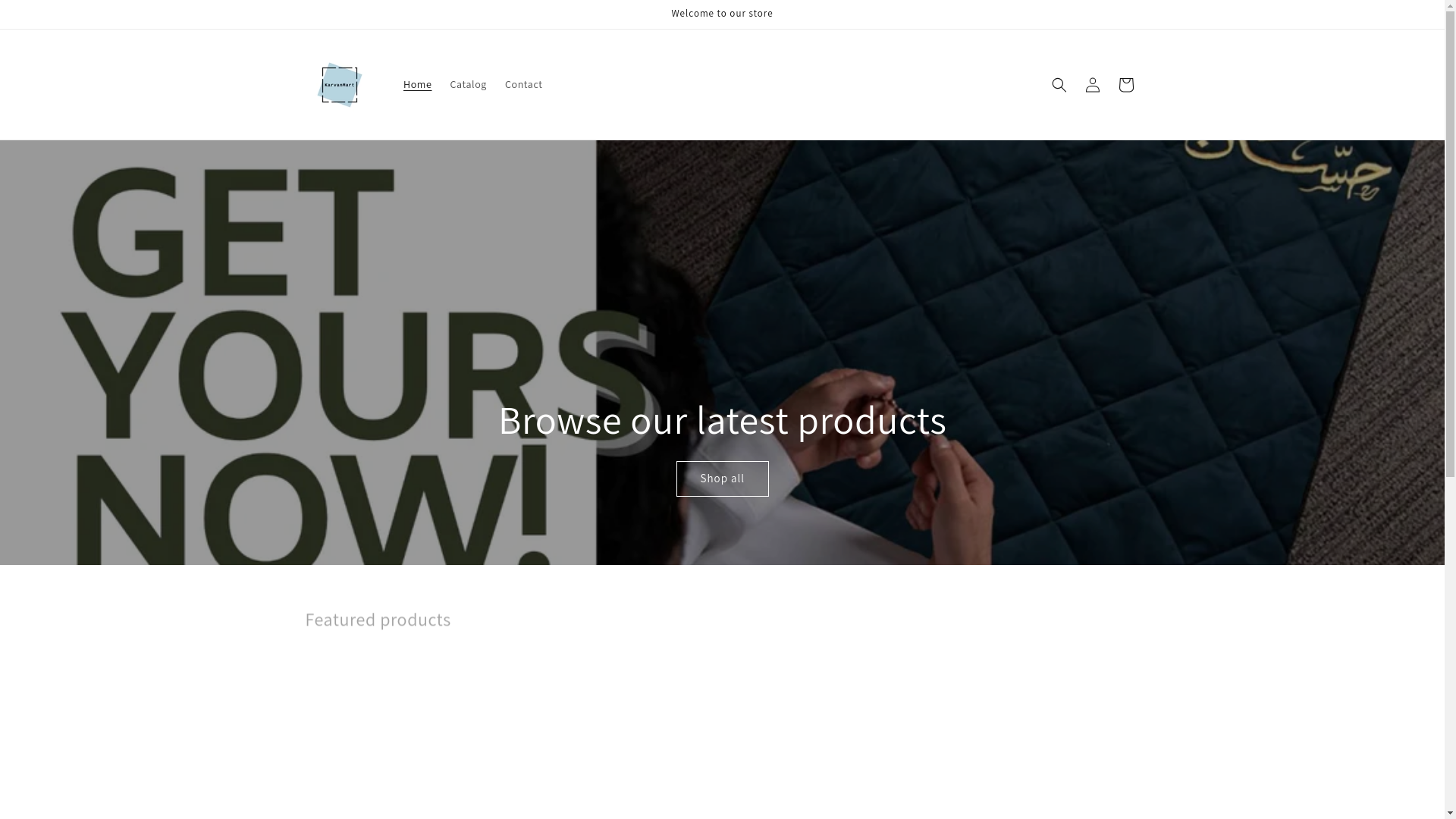 website screenshot of https://karavanmart.store/