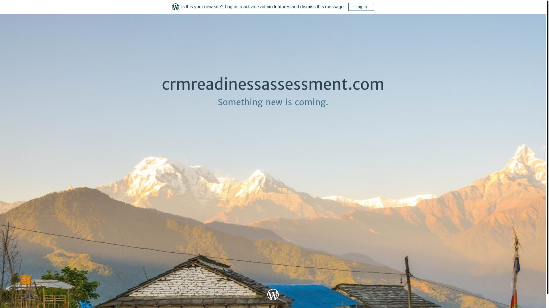 website screenshot of https://crmreadinessassessment.com/
