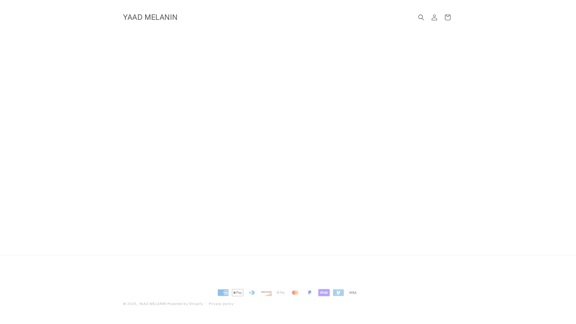 website screenshot of https://yaadmelanin.com/