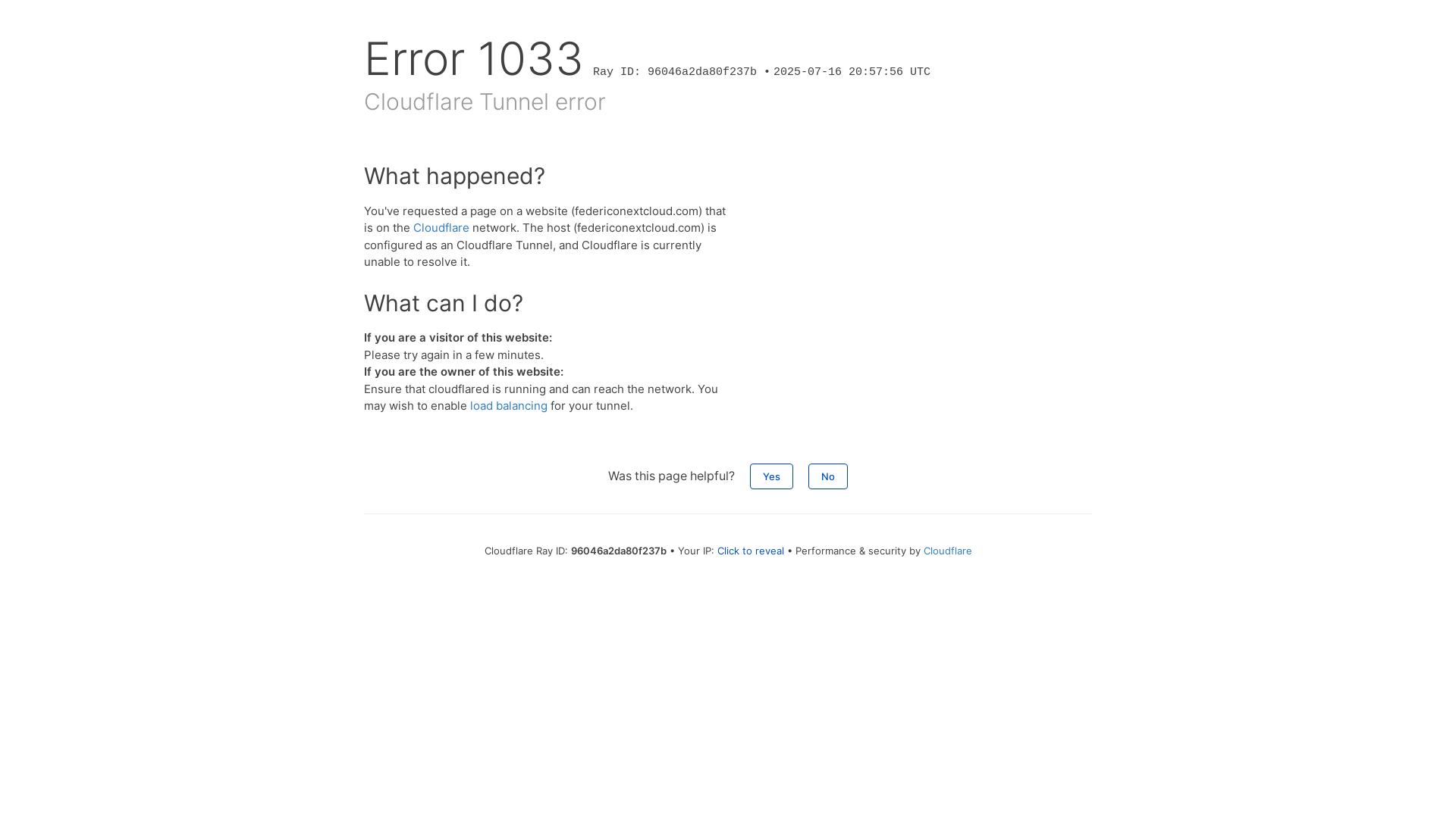 website screenshot of https://federiconextcloud.com/