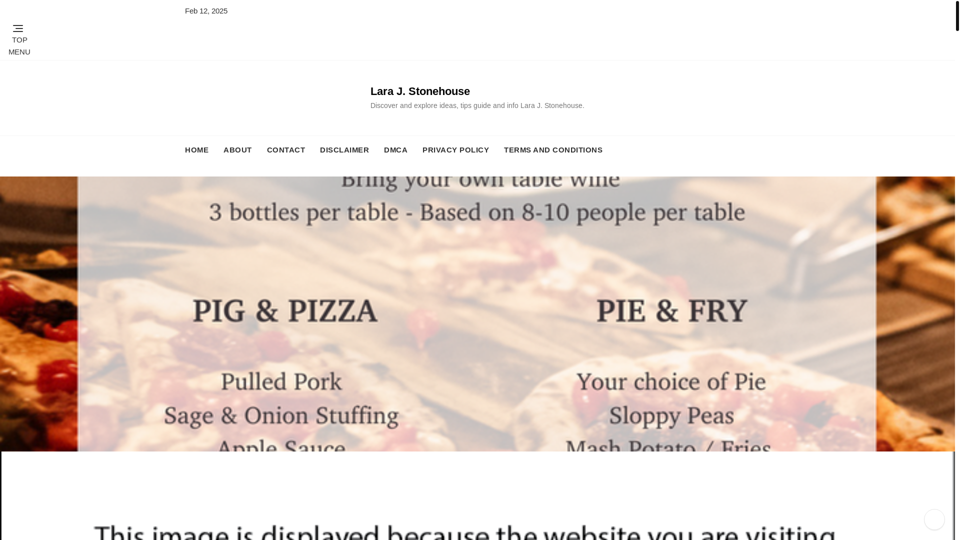 website screenshot of https://larajstonehouse.pages.dev/