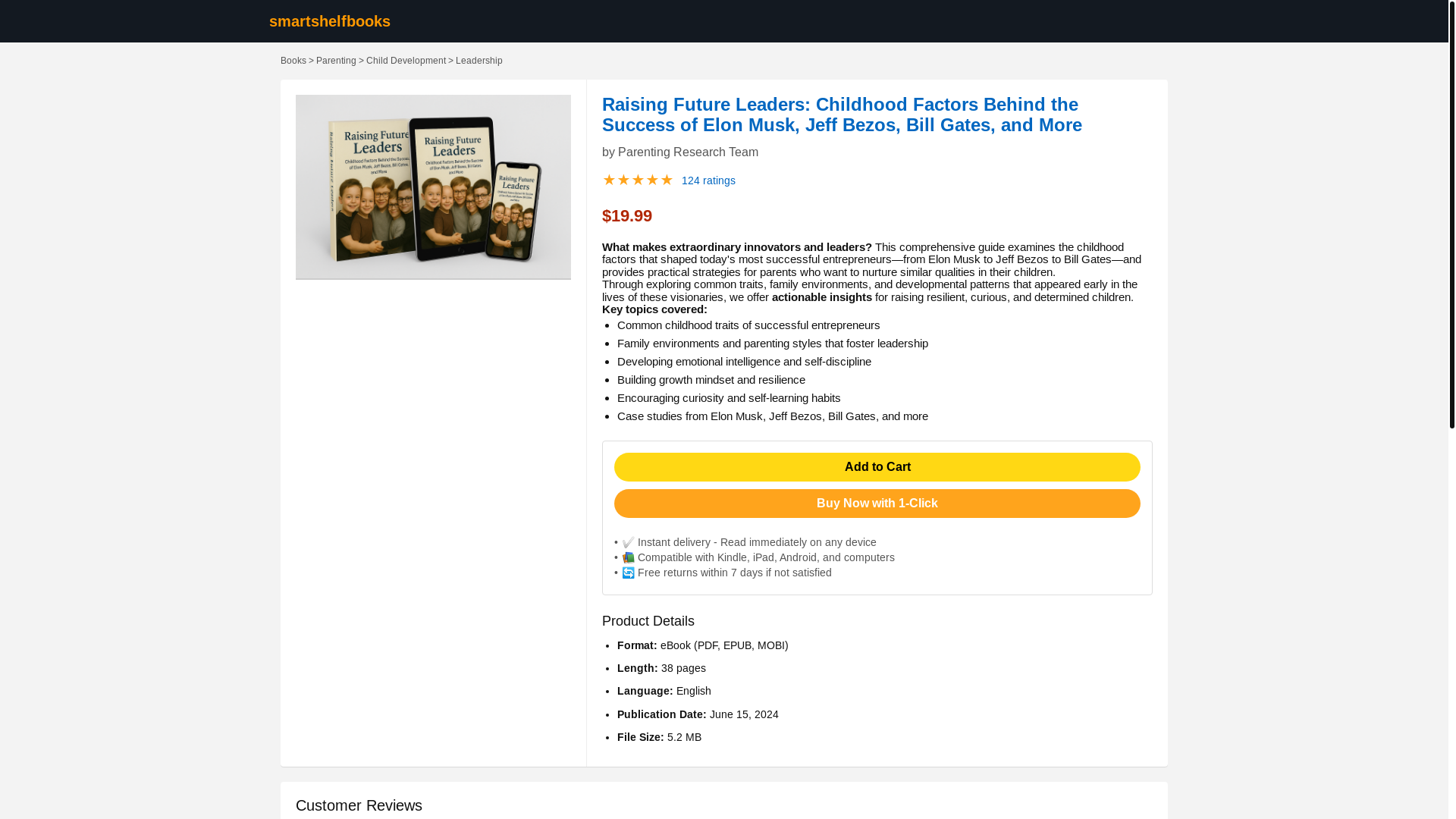 website screenshot of https://smartshelfbooks.online/