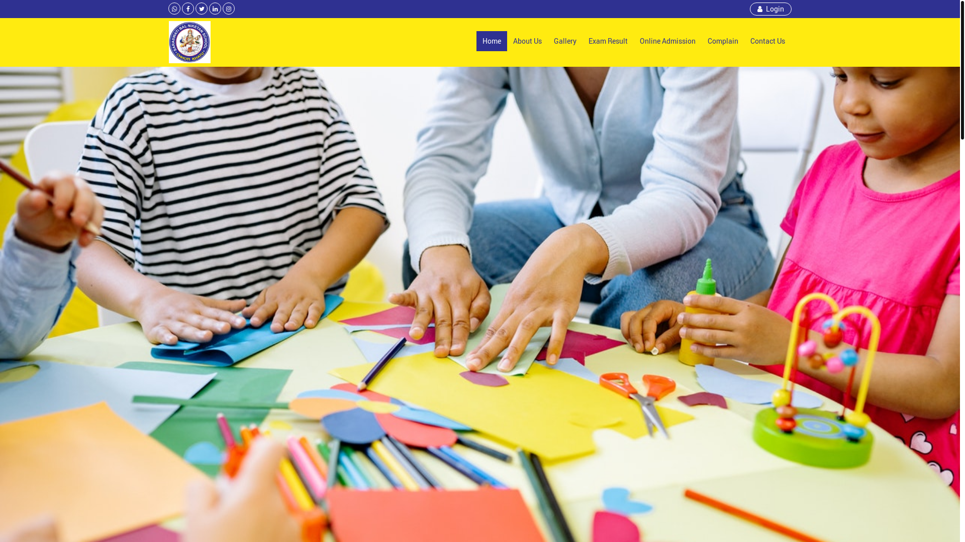 website screenshot of https://sbnschoolchhotikhatu.in/
