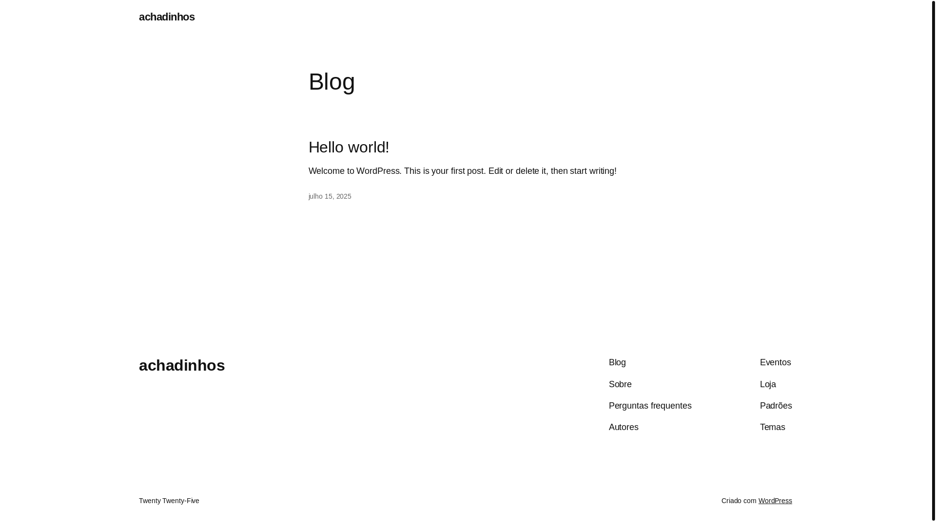 website screenshot of https://achadinhosparavoce.site/