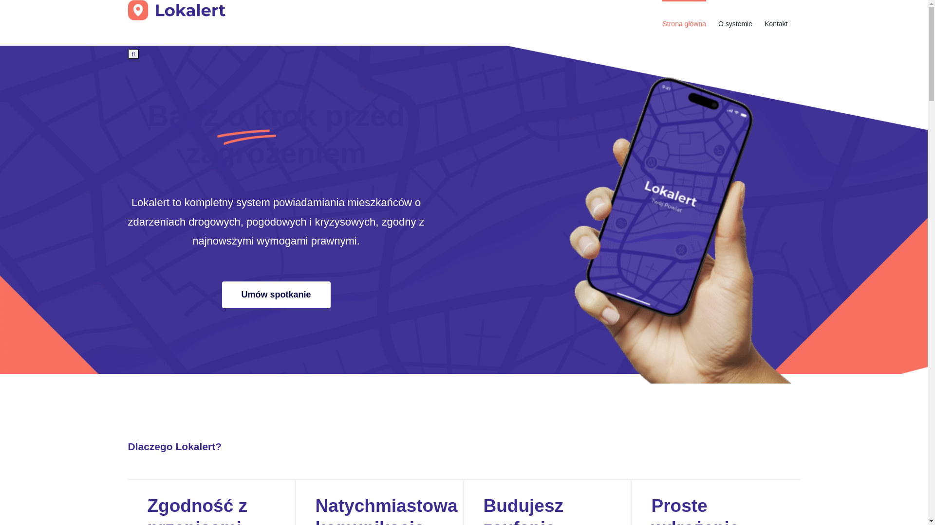 website screenshot of https://lokalert.pages.dev/