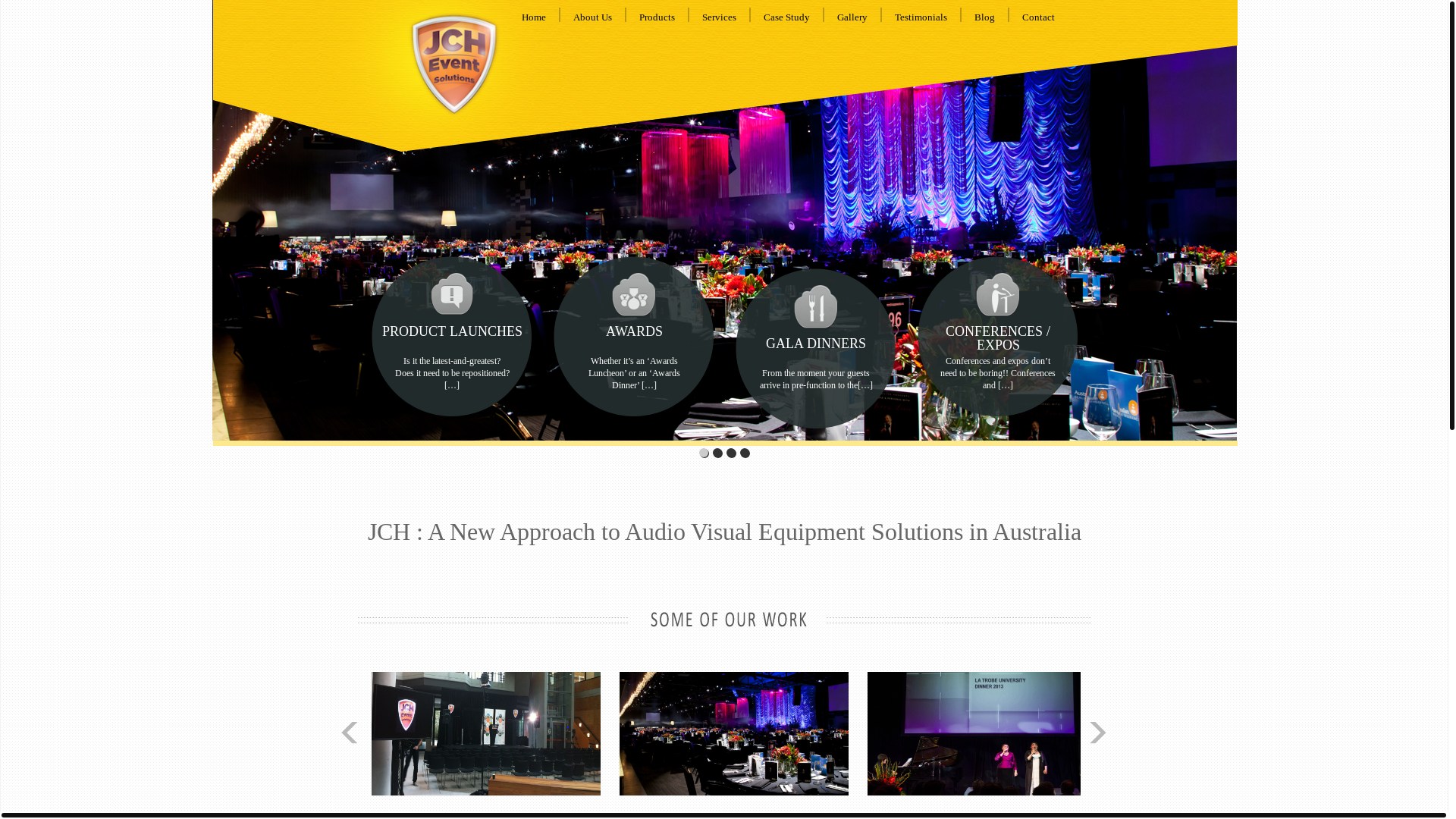 website screenshot of https://jcheventsolutions.online/