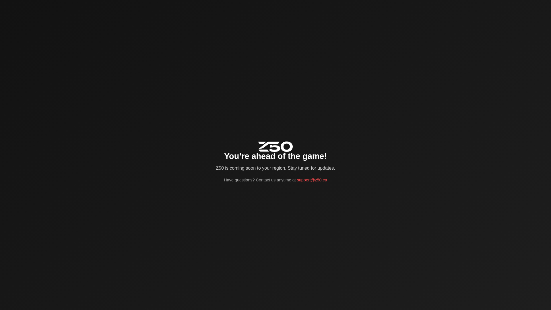 website screenshot of https://z50.ca/