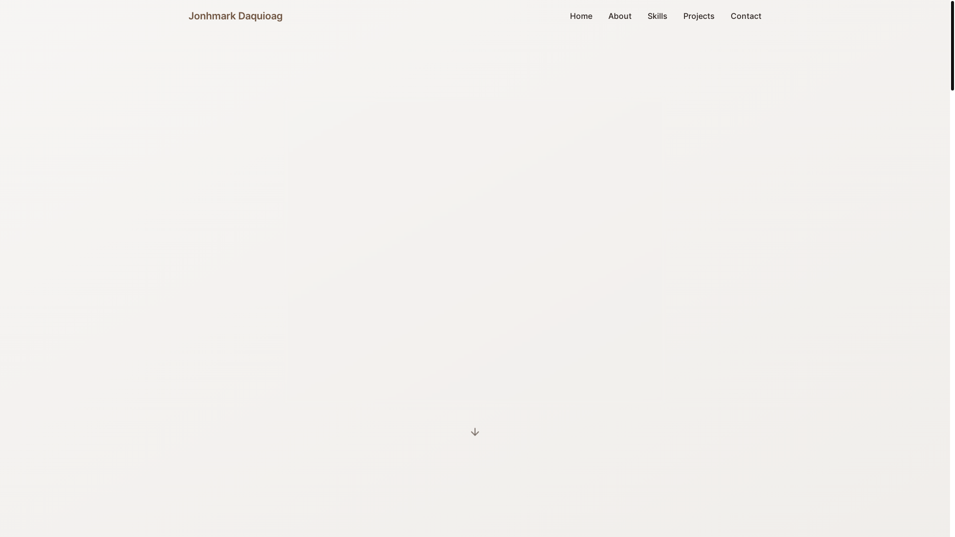 website screenshot of https://jonhmarkdaquioag.info/