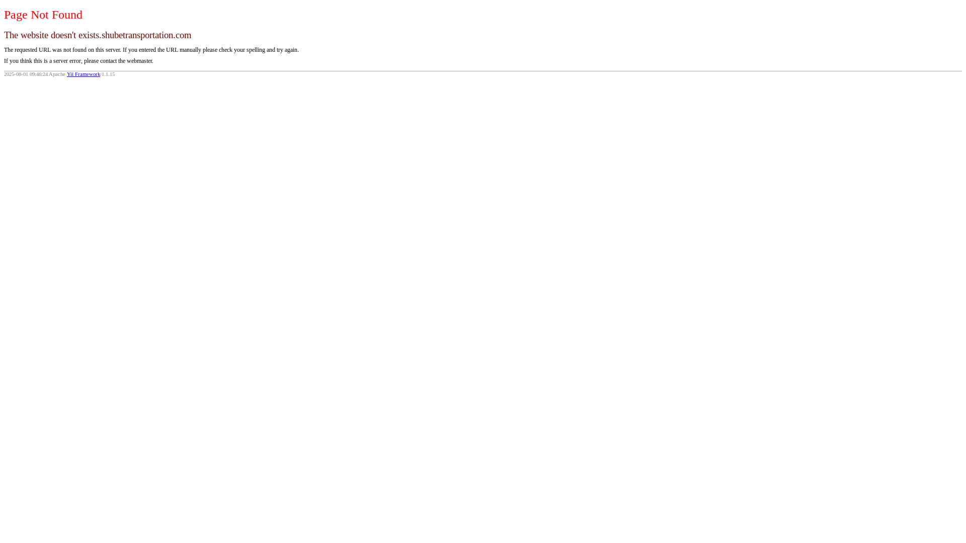 website screenshot of https://shubetransportation.com/
