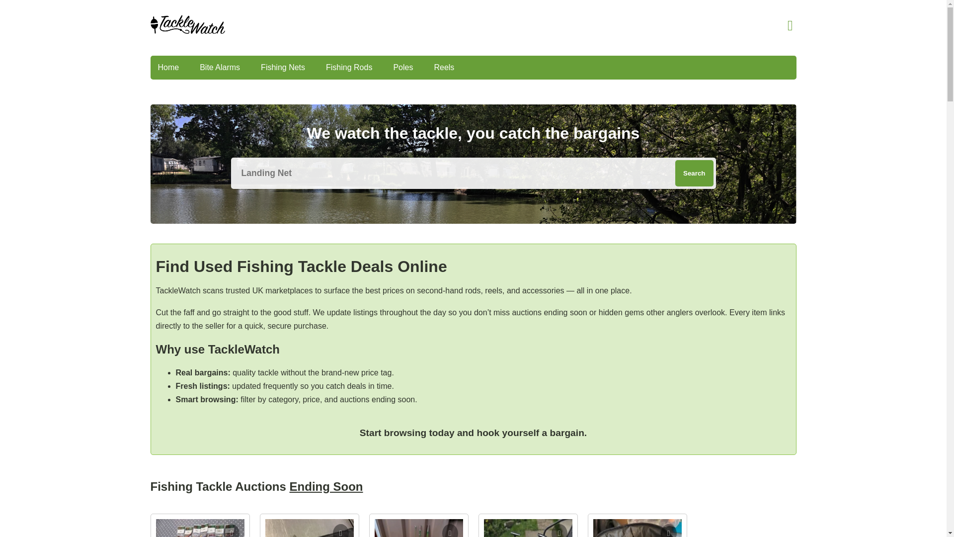 website screenshot of https://tacklewatch.co.uk/