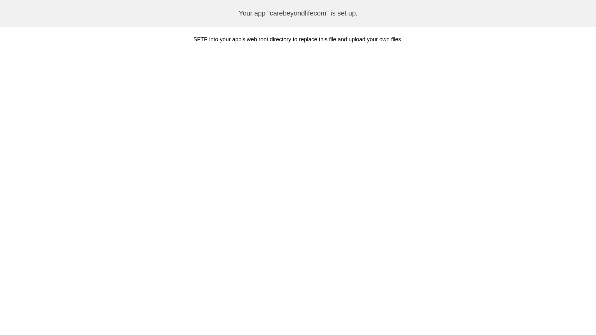 website screenshot of https://carebeyondlife.com/