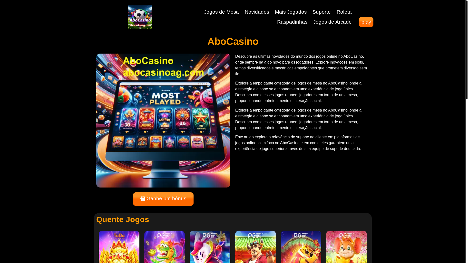 website screenshot of https://abocasinoag.com/