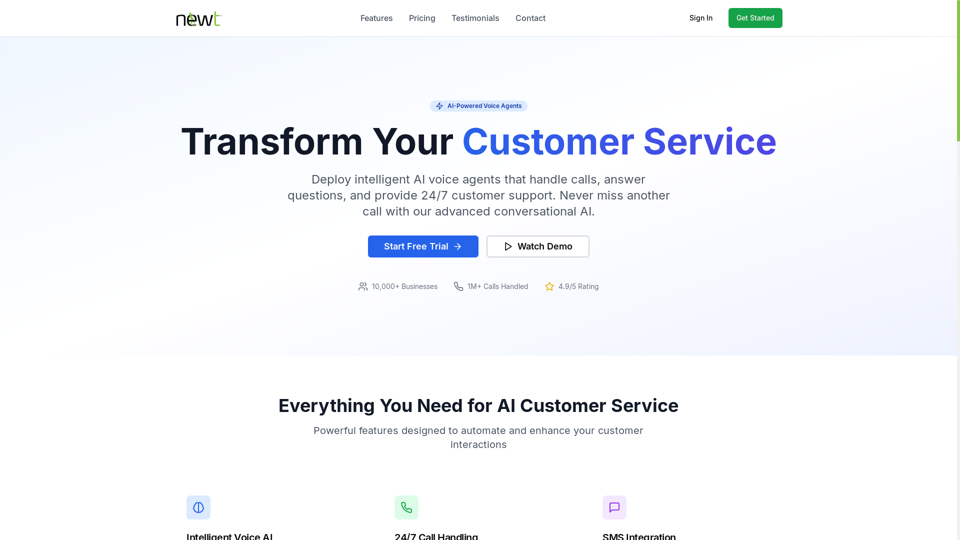 website screenshot of https://newtleus.com/