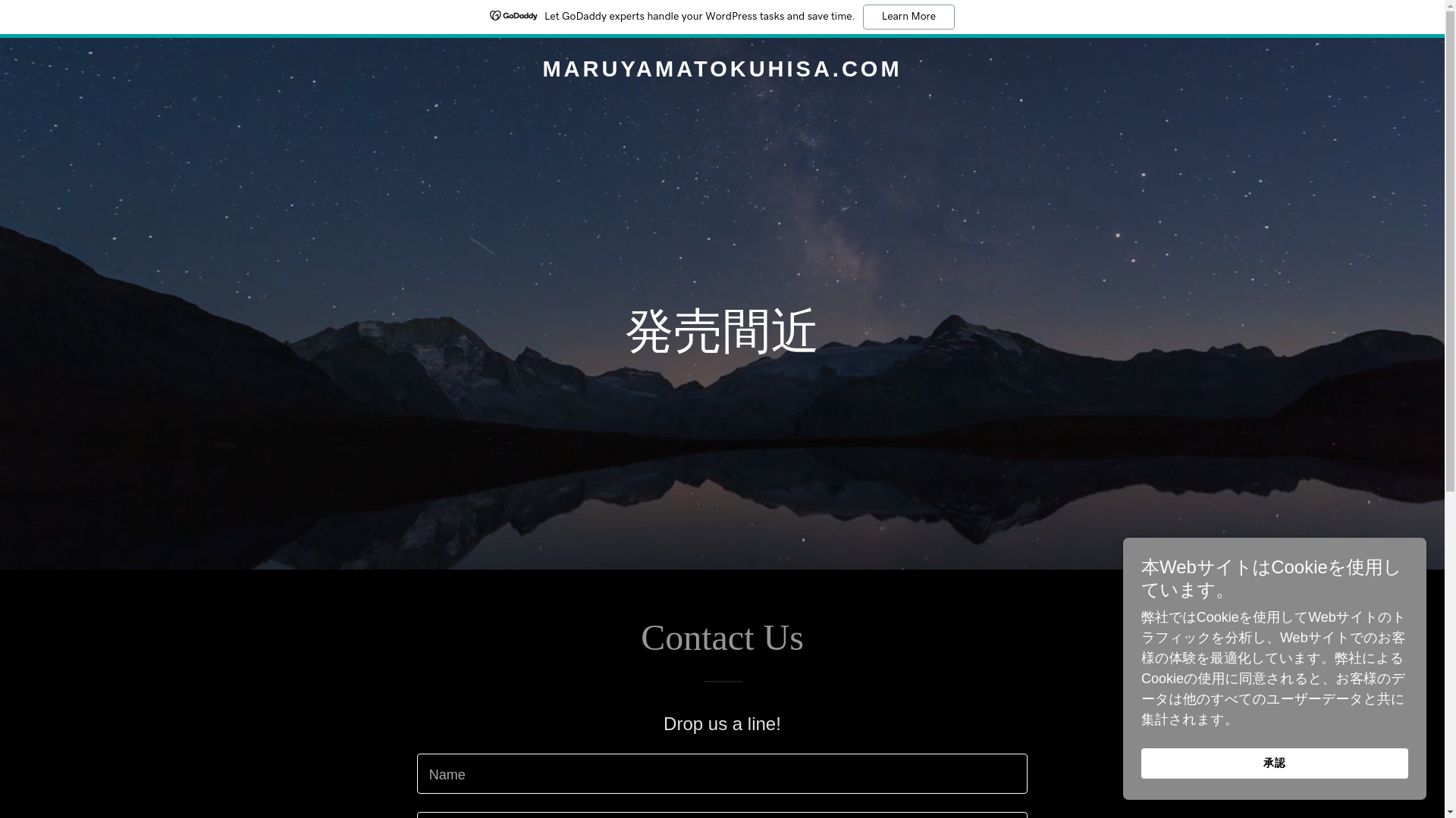 website screenshot of https://maruyamatokuhisa.com/