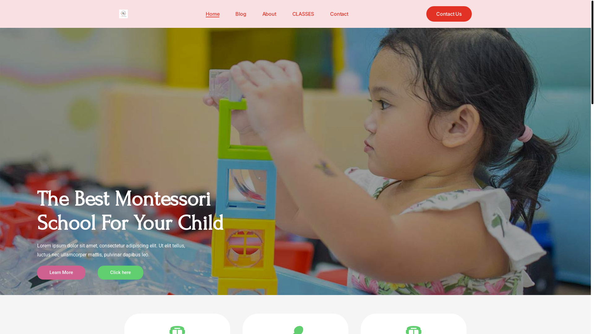 website screenshot of https://dynamiclittleexplorersschool.com/