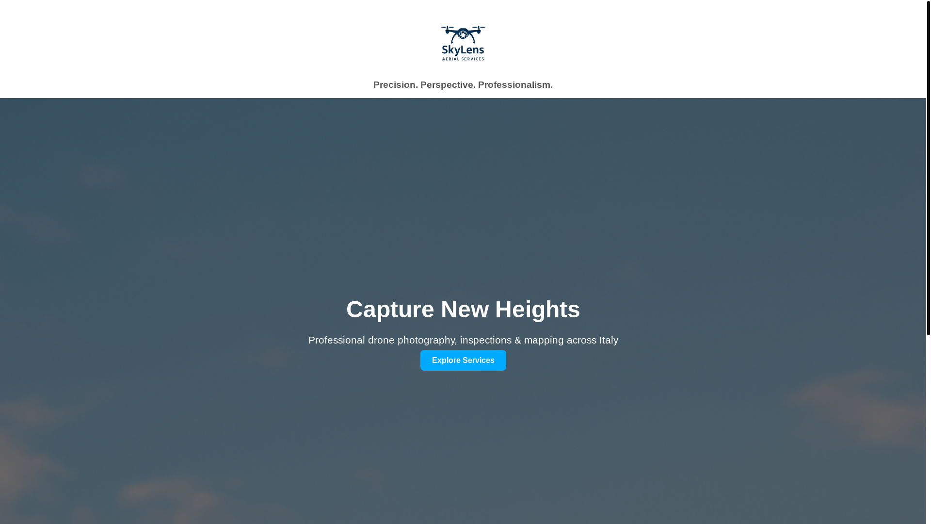 website screenshot of https://skylensaerialservices.pages.dev/