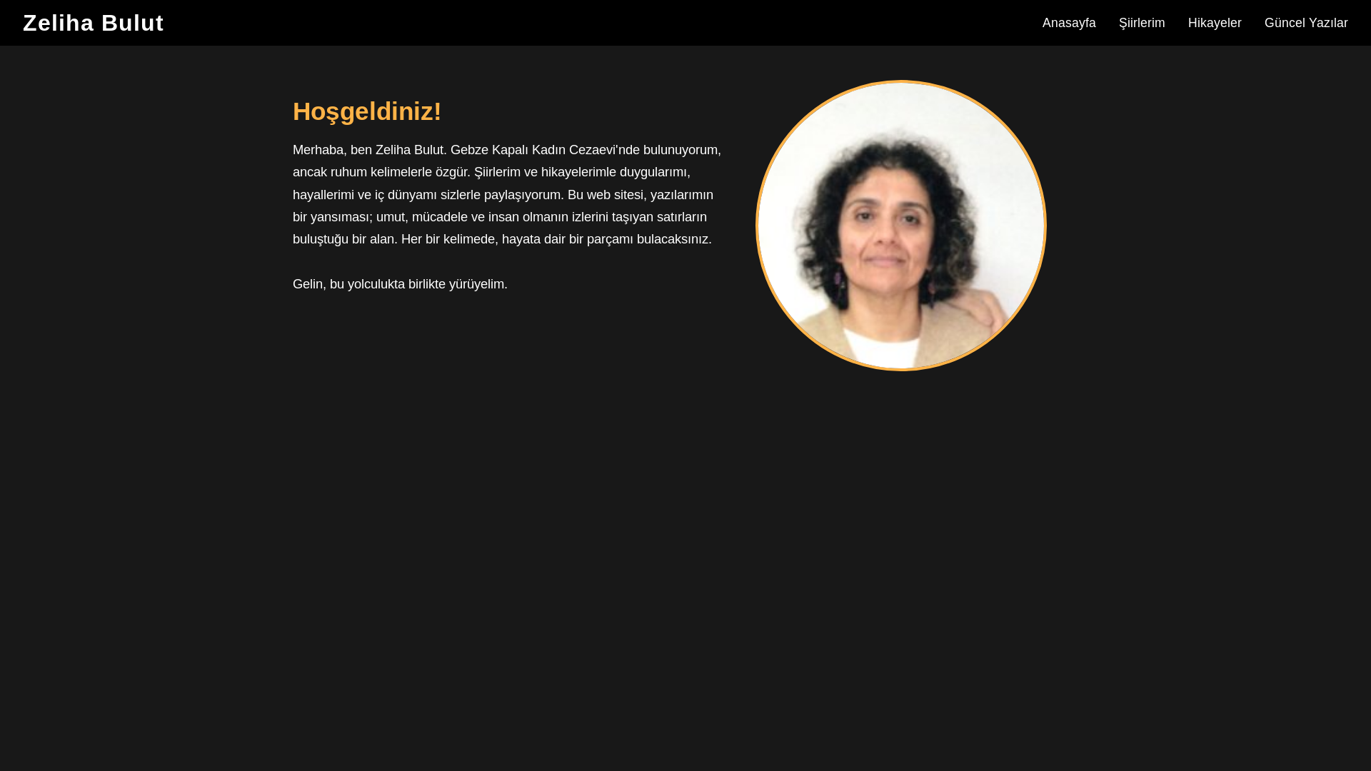 website screenshot of https://benimyazilarim.com/
