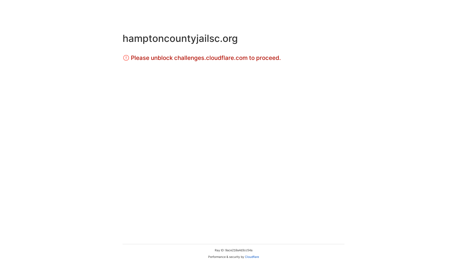 website screenshot of https://hamptoncountyjailsc.org/