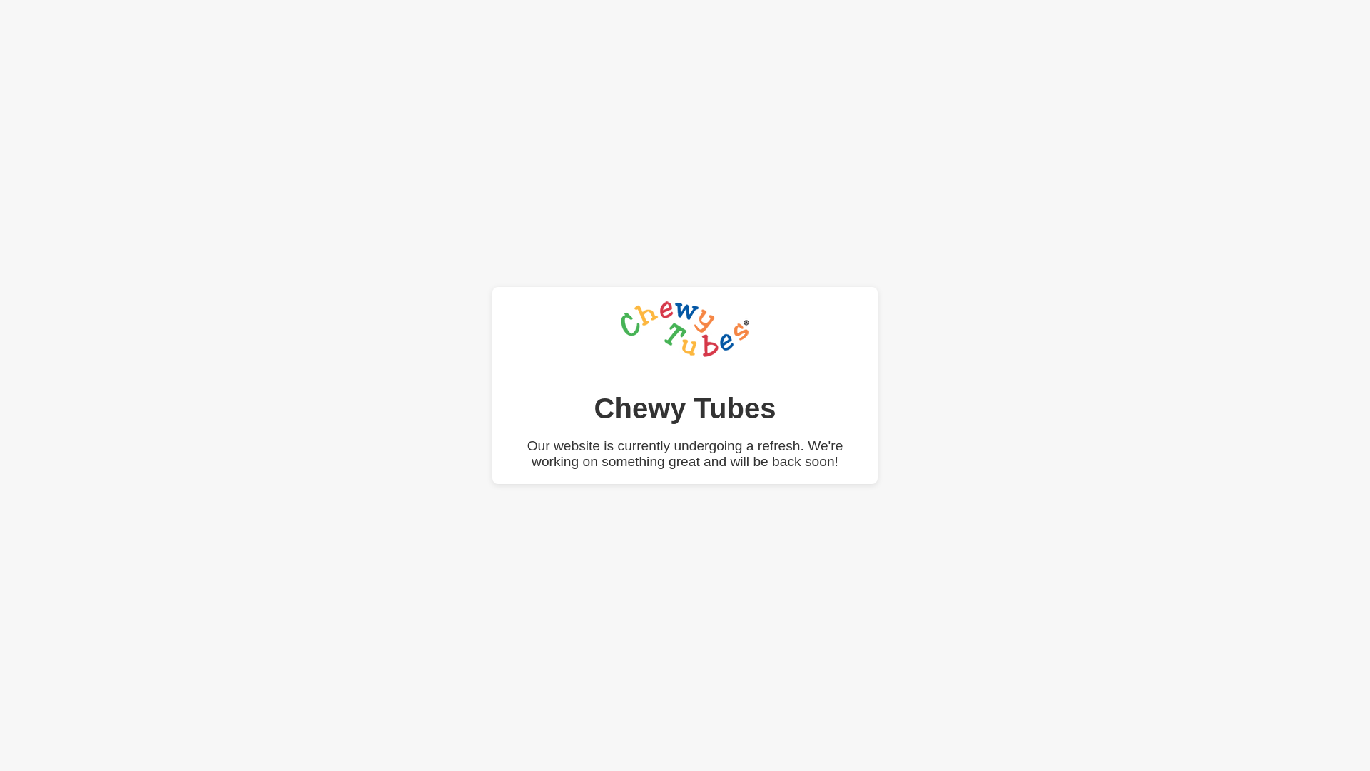 website screenshot of https://chewytubes-wiy82.kinsta.page
