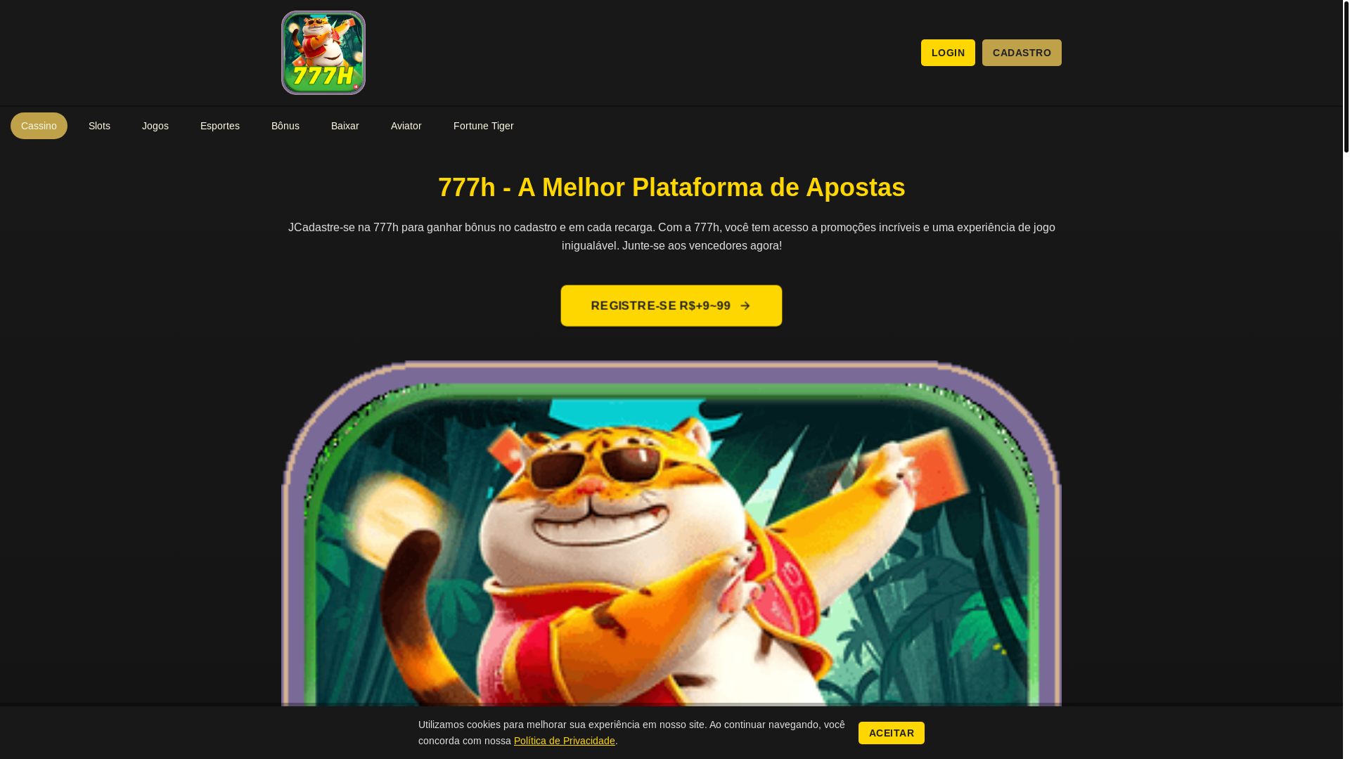 website screenshot of https://777hin.com/