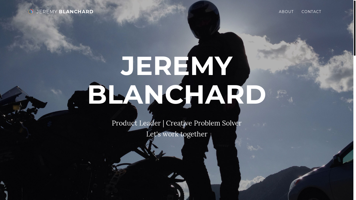 website screenshot of https://jeremyblanchard.pages.dev/