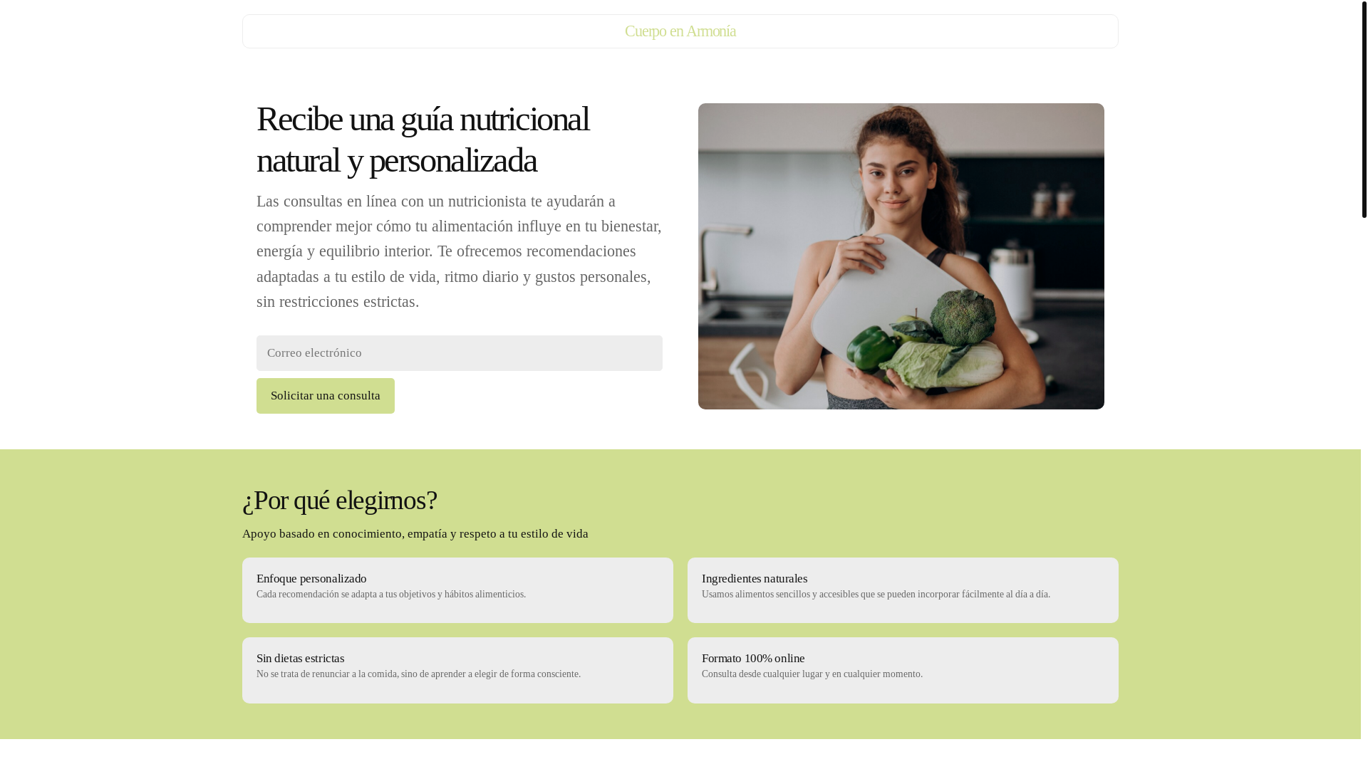 website screenshot of https://cuerpoenarmonia.info/