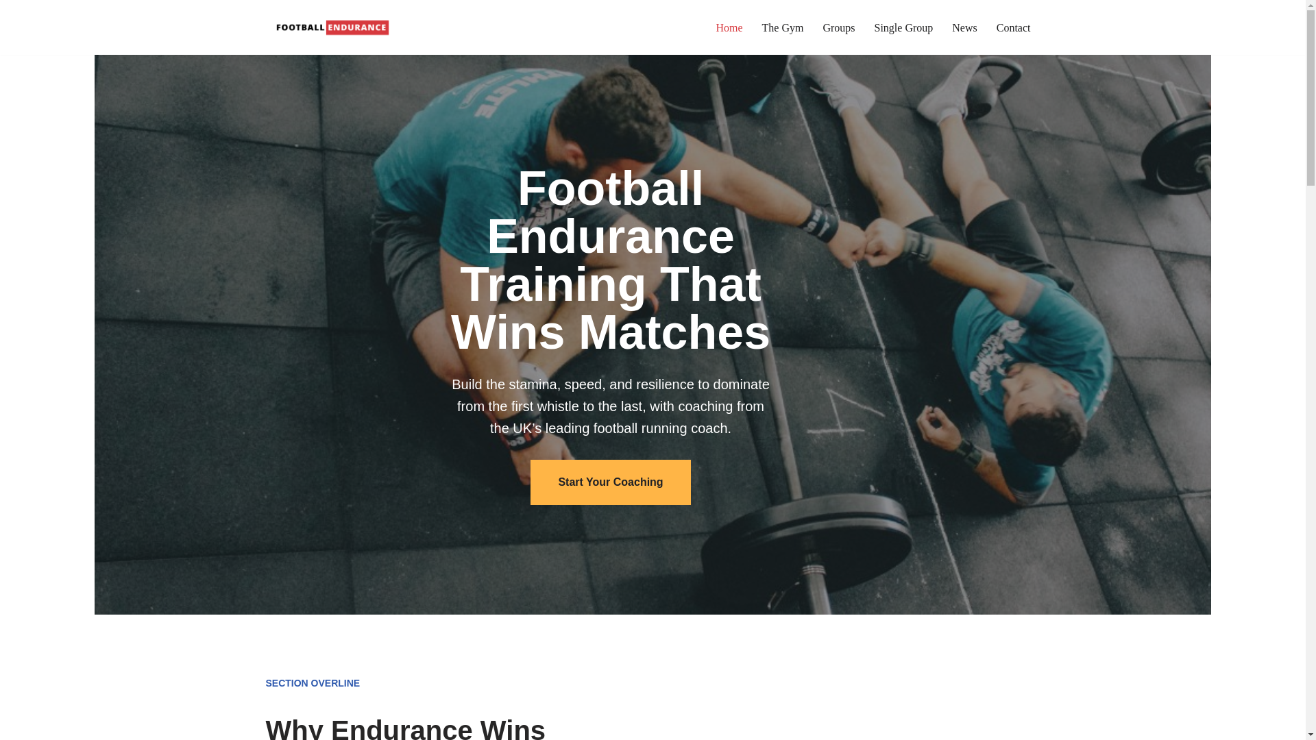 website screenshot of https://footballendurance.com/