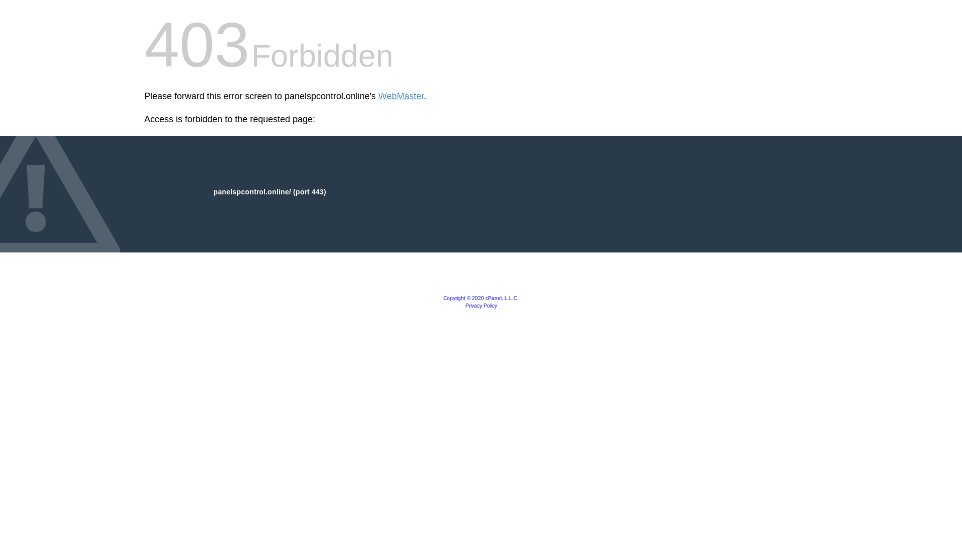 website screenshot of https://panelspcontrol.online/