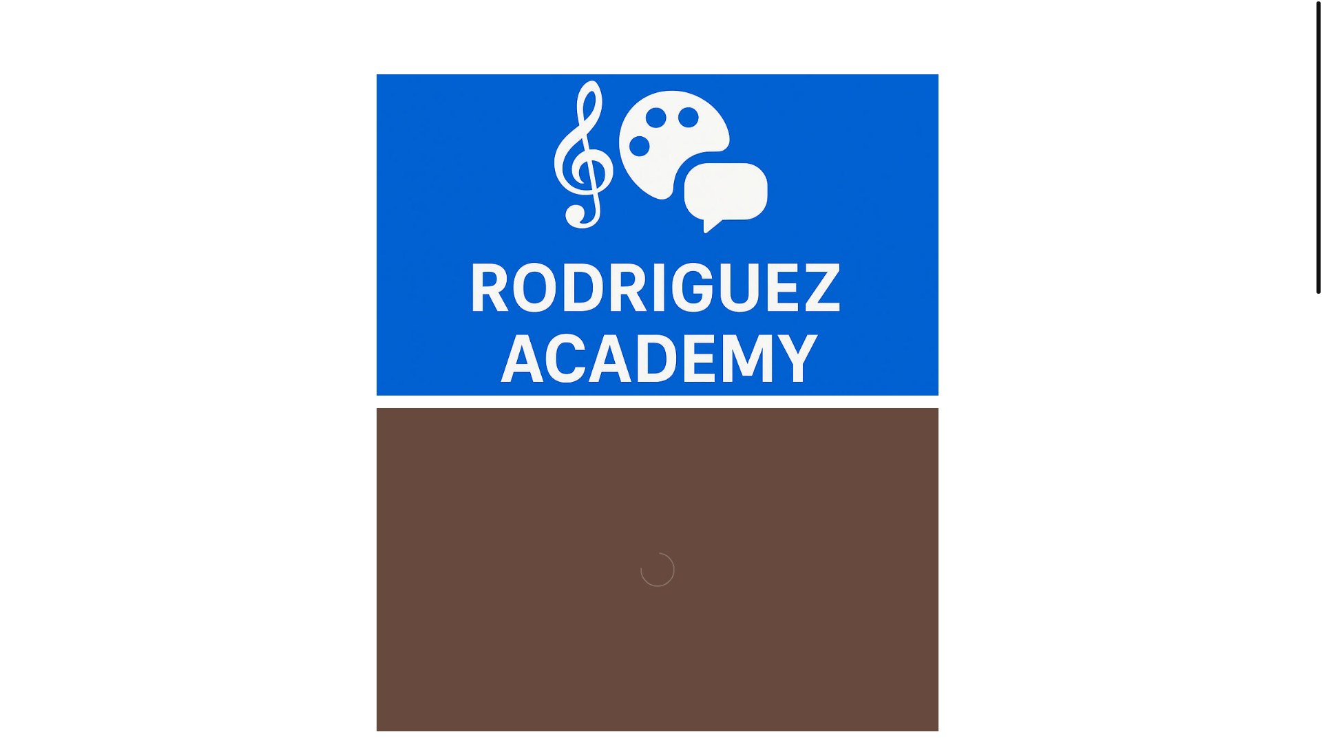 website screenshot of https://rodriguezacademy.org/