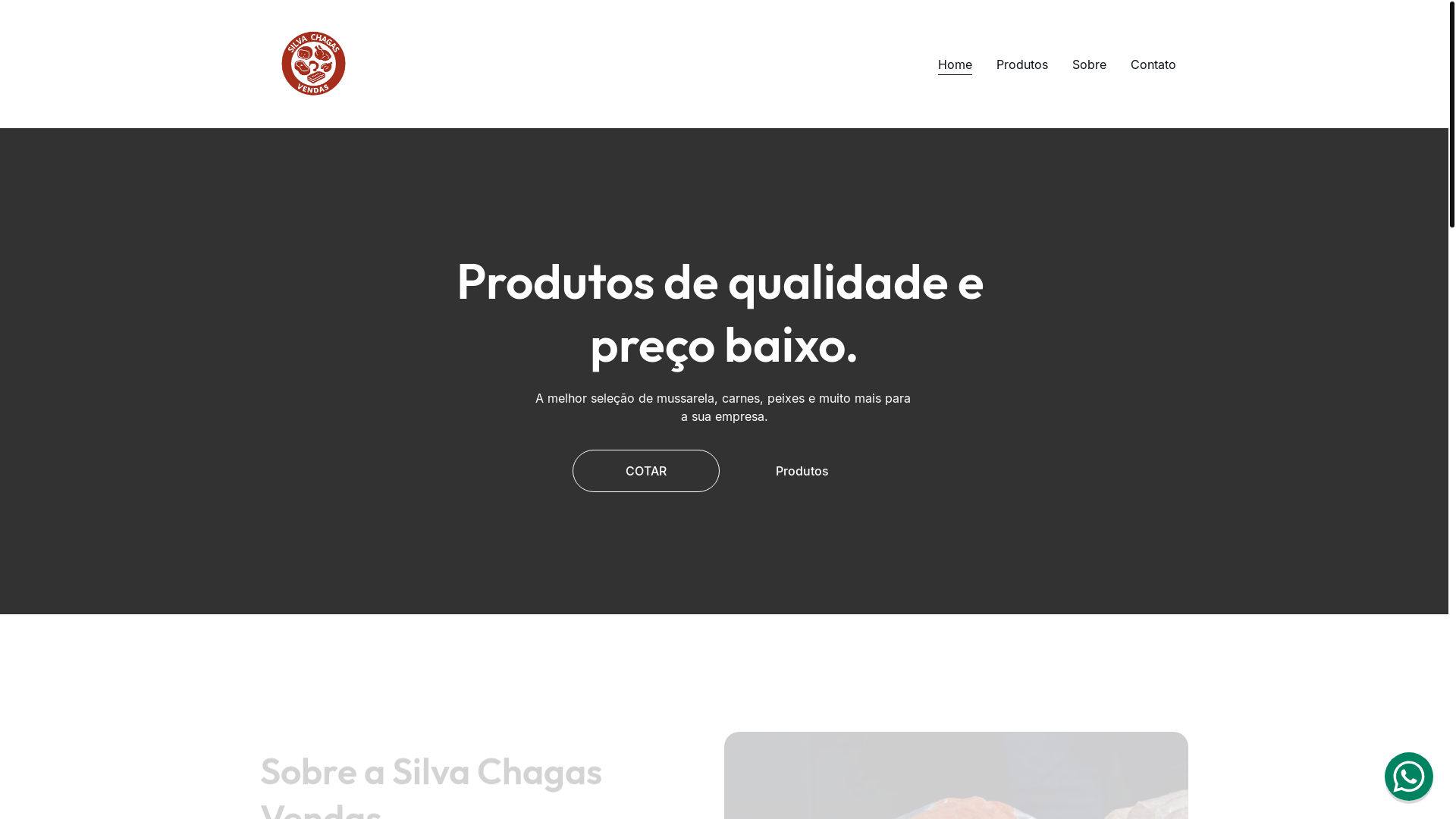 website screenshot of https://silvachagasvendas.com.br/