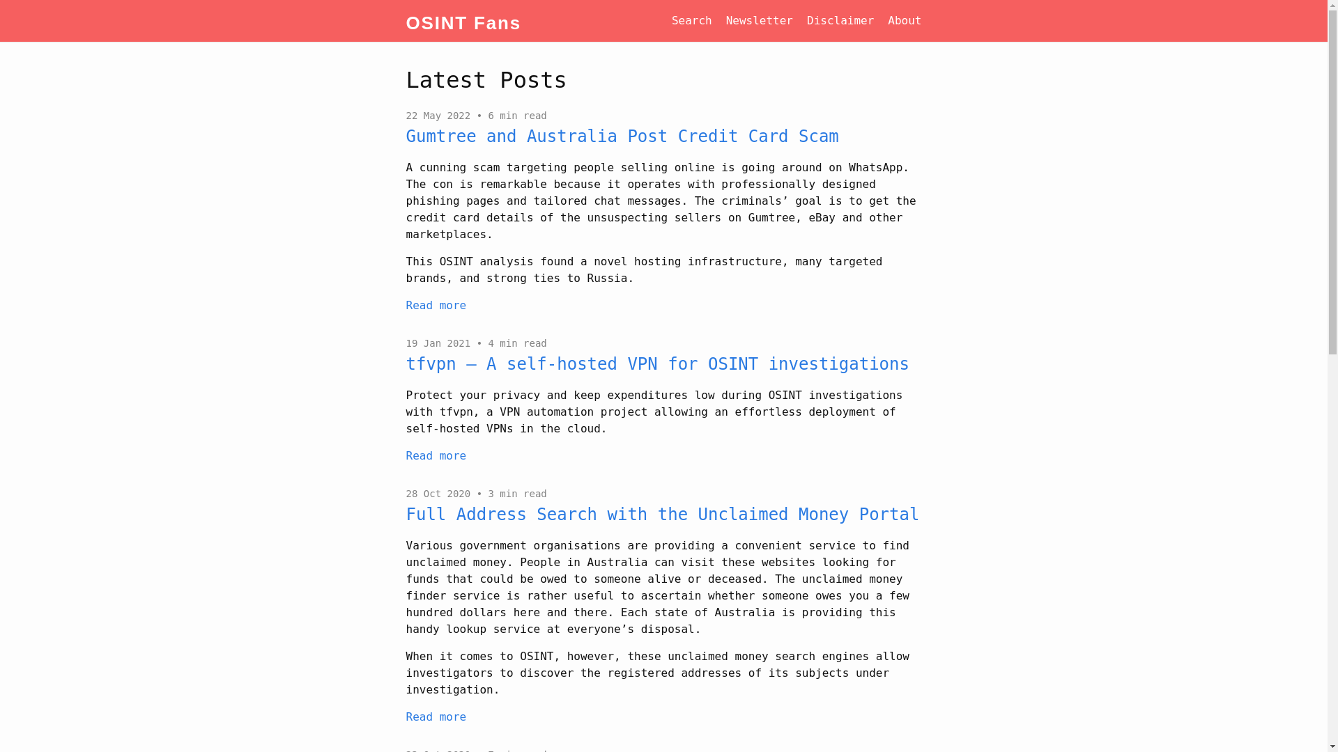 website screenshot of https://osint-fans.pages.dev/