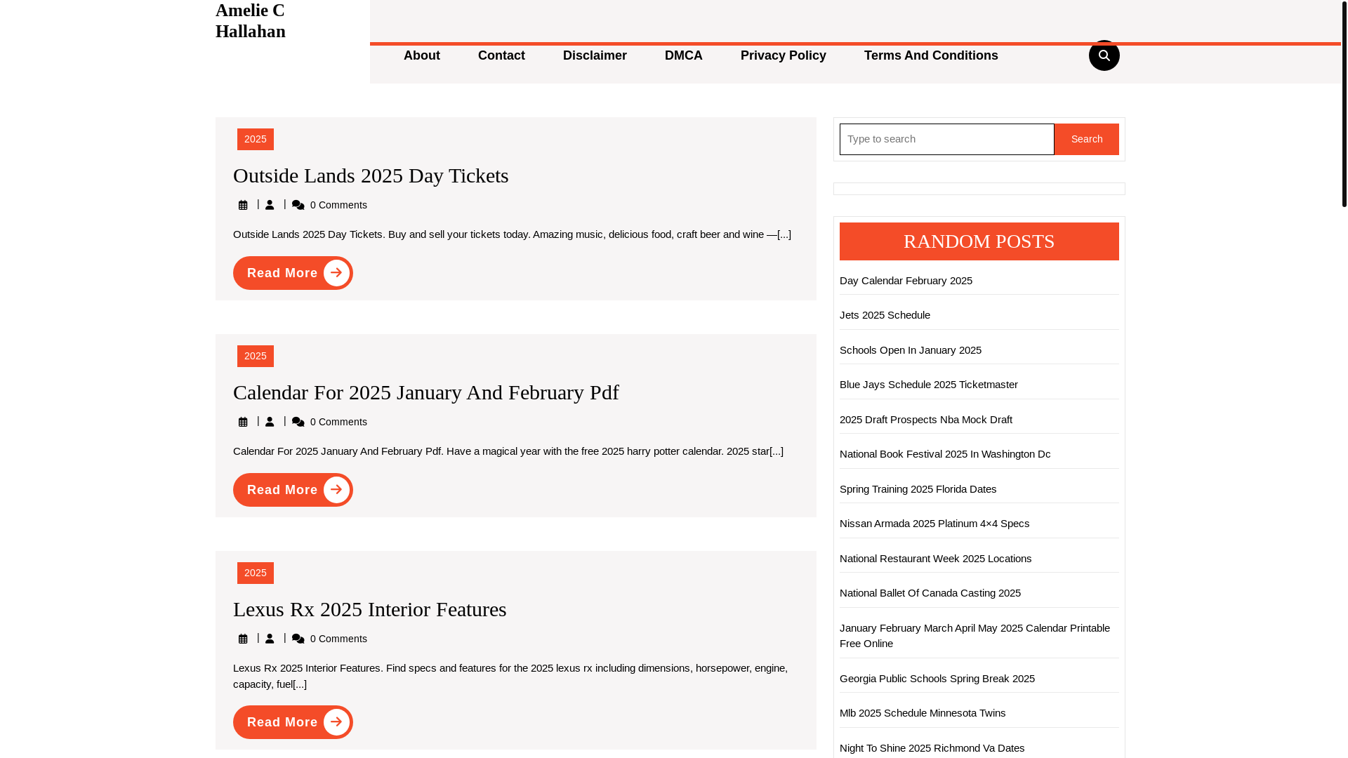 website screenshot of https://ameliechallahan.pages.dev/