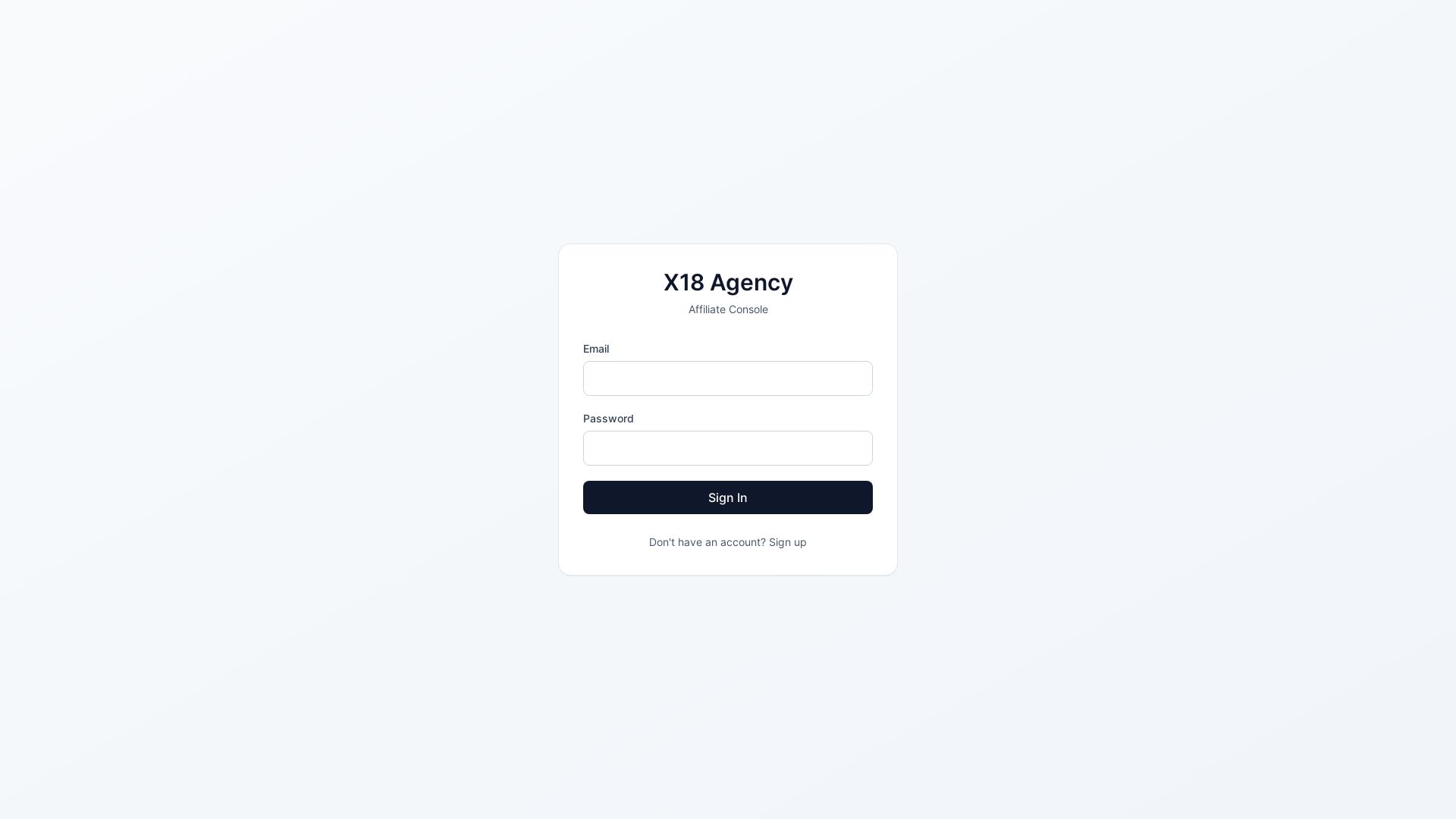 website screenshot of https://x18agency-partners.com/