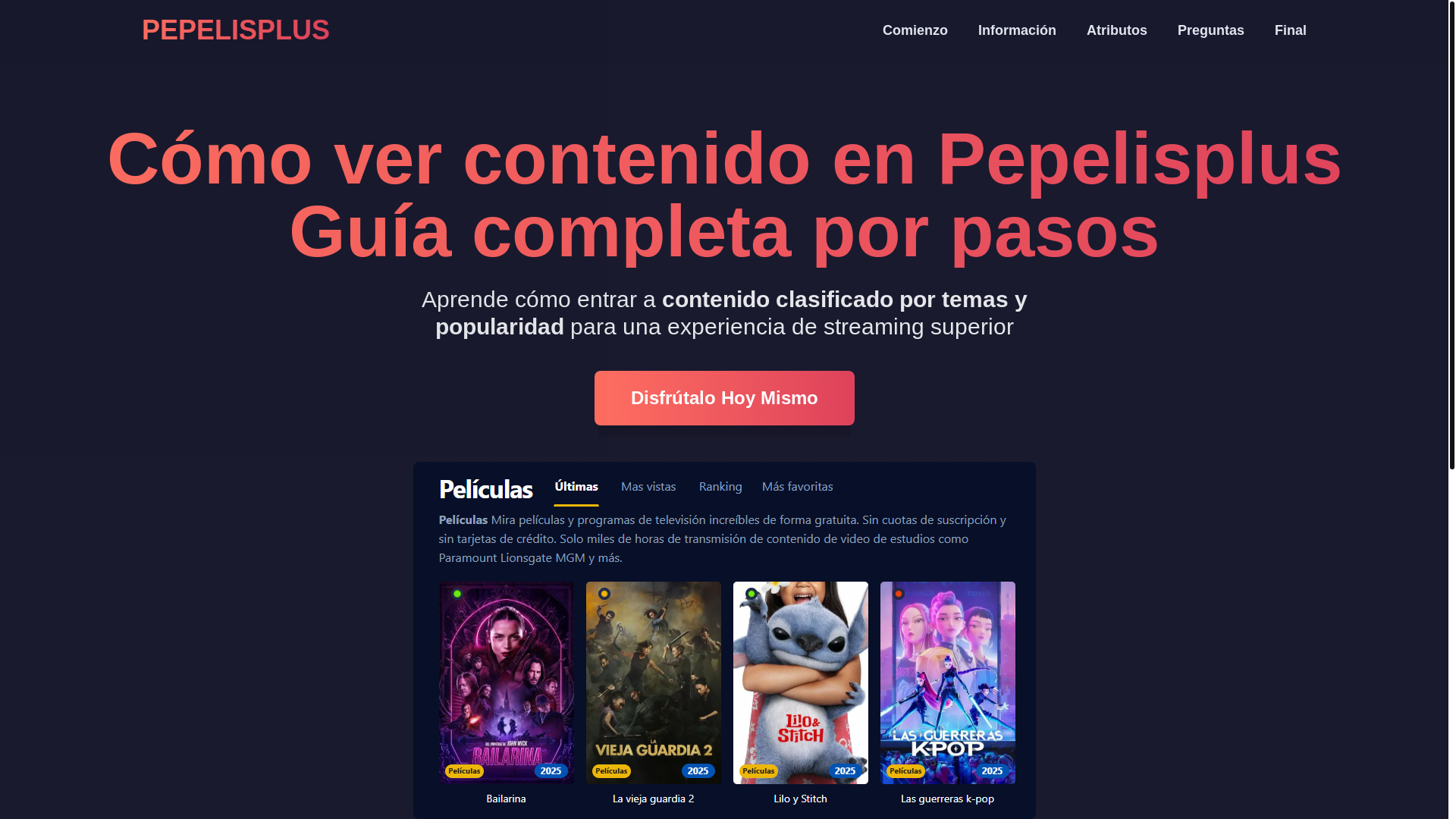 website screenshot of https://pepelisplus-bva0.pages.dev/