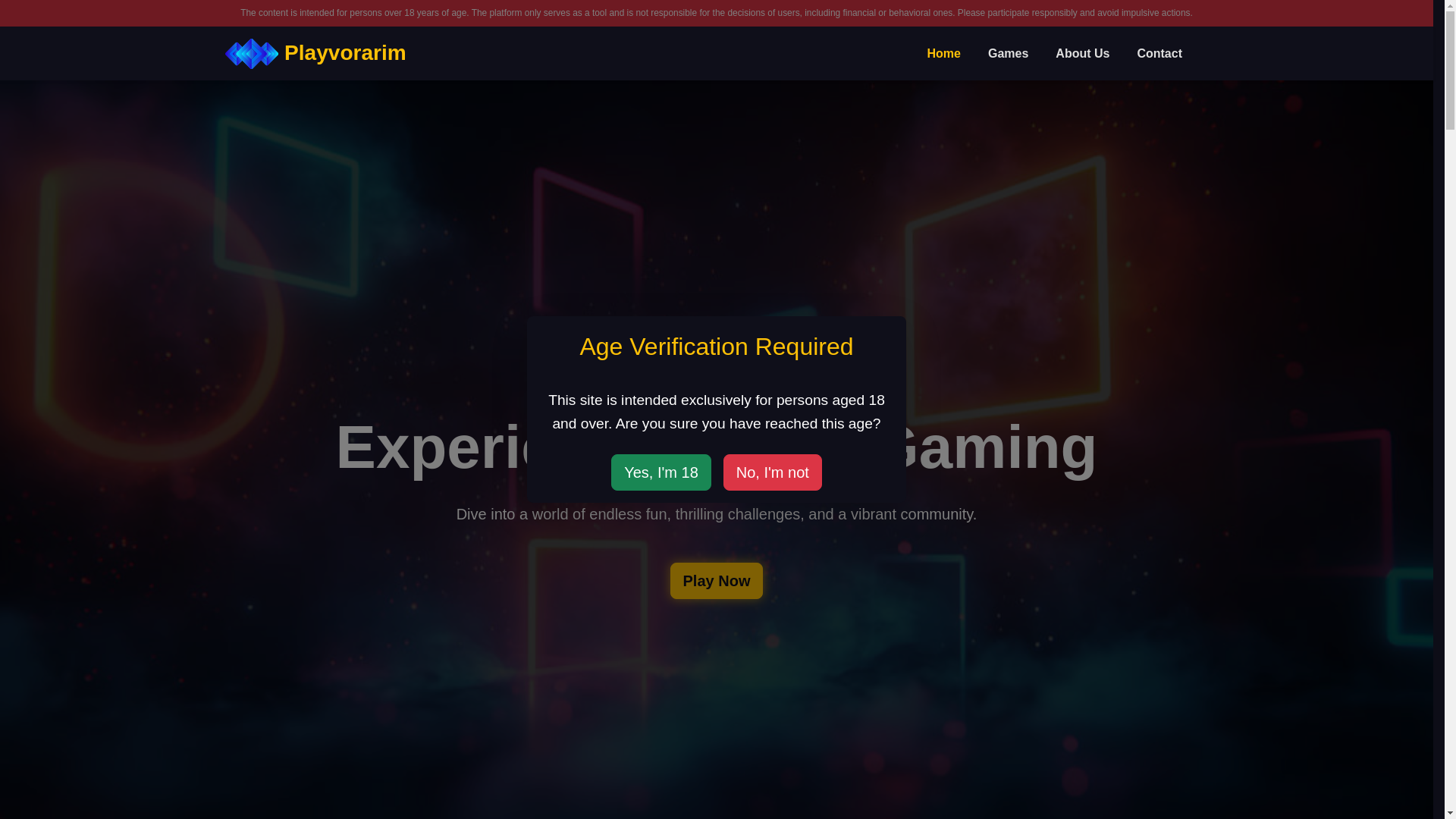website screenshot of https://playvorarim.com/