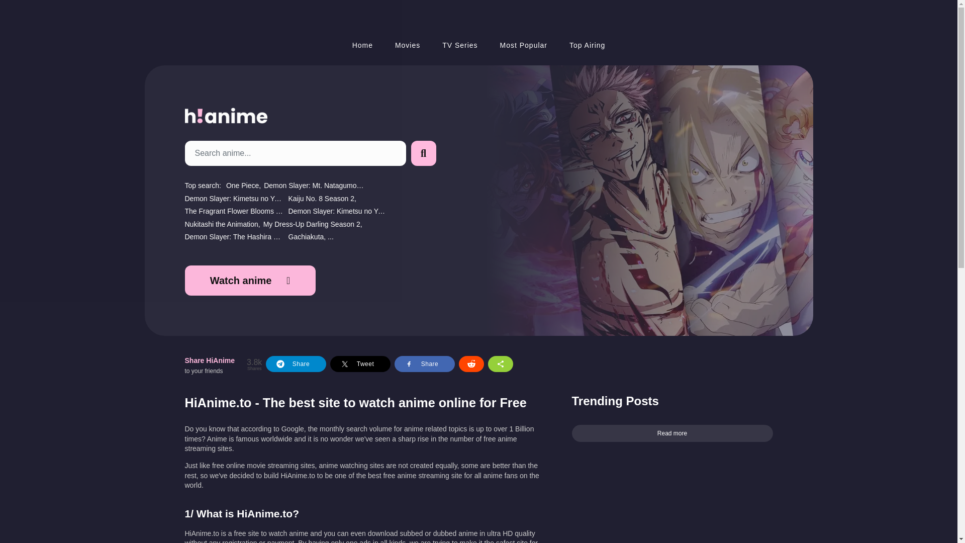 website screenshot of https://hianime.nz/