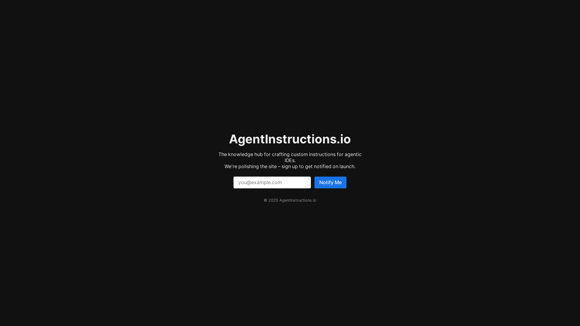 website screenshot of https://agentinstructions-landing.pages.dev/