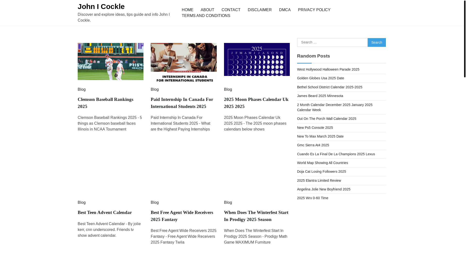 website screenshot of https://johnicockle.pages.dev/