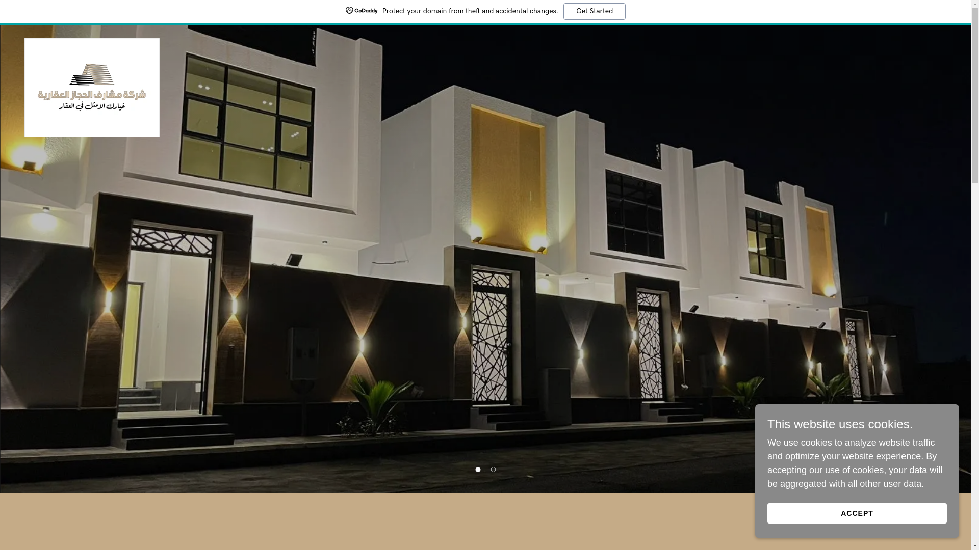 website screenshot of https://msharefalhijaz.com/