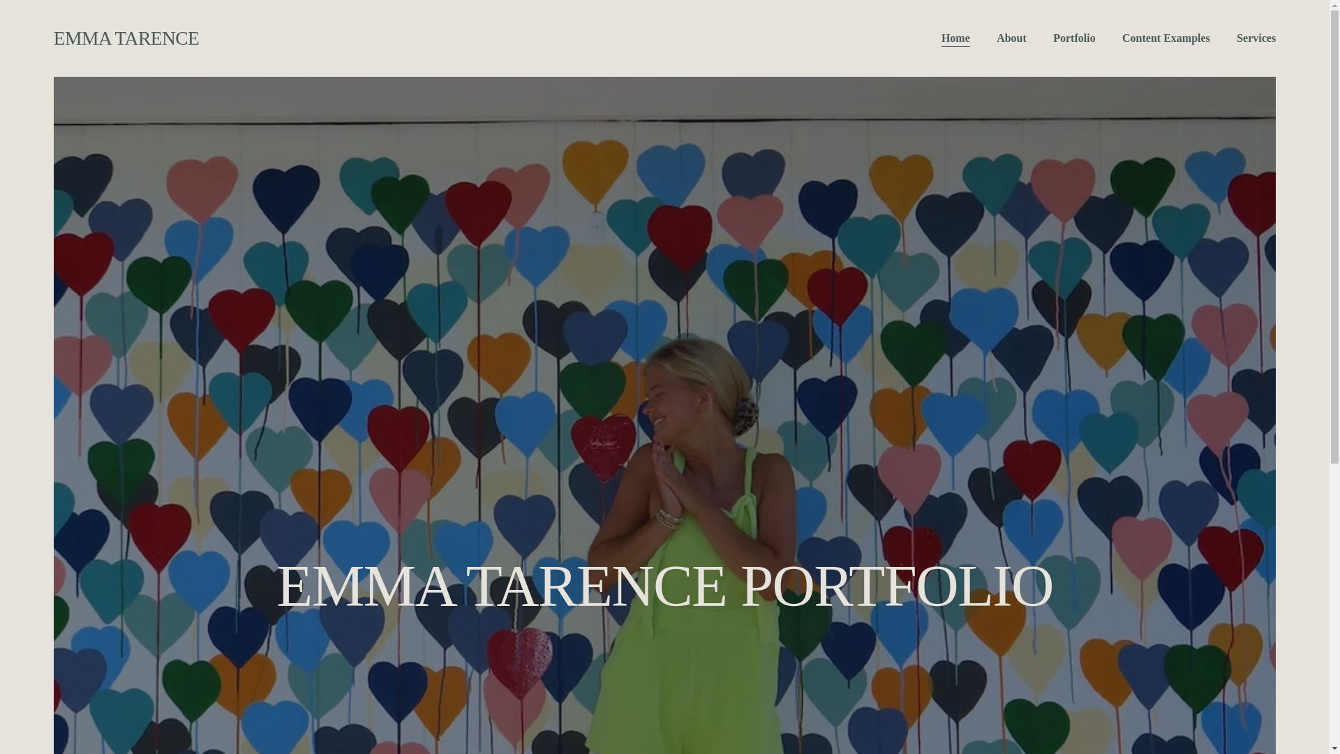website screenshot of https://emmatarence.com/