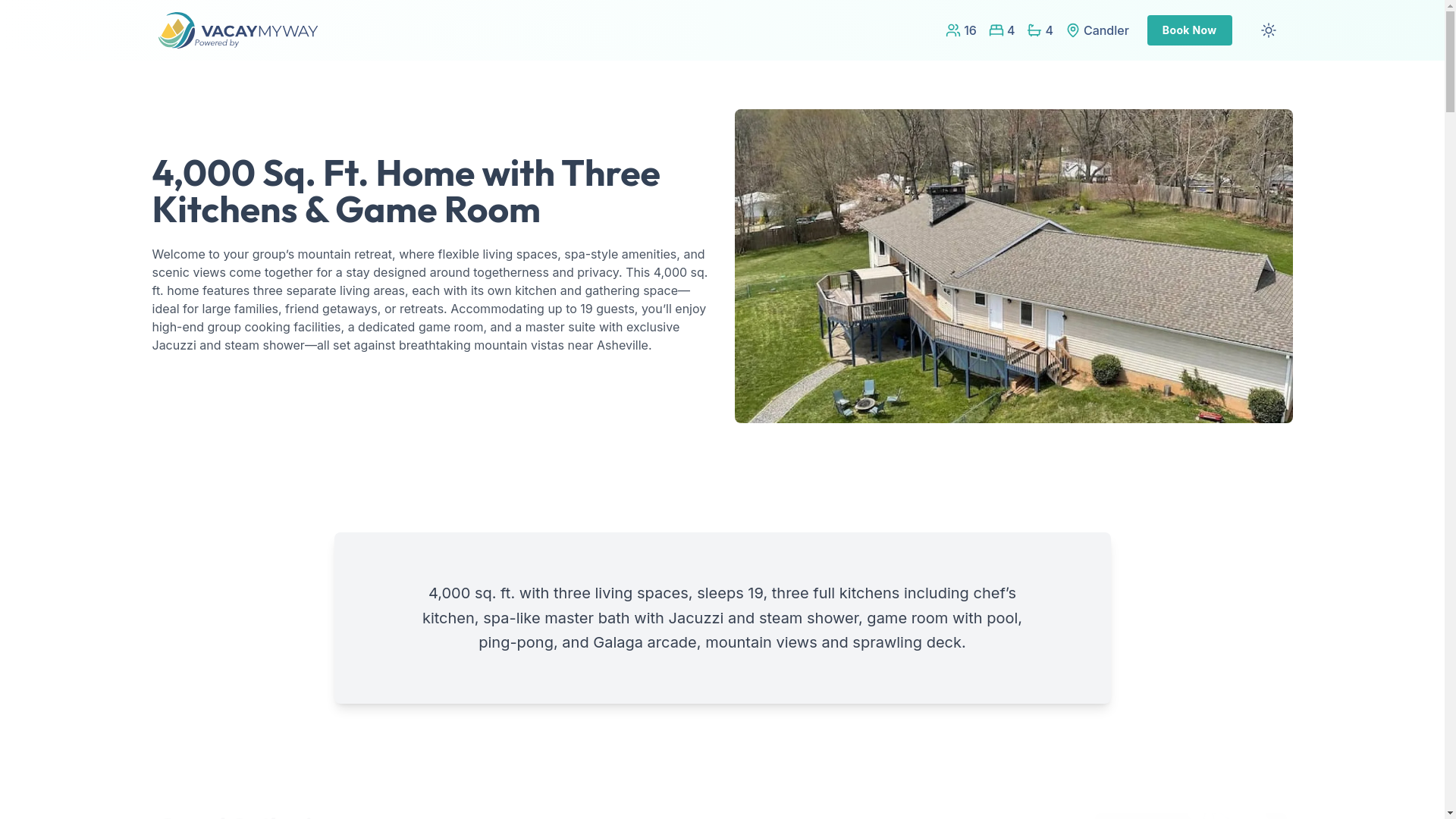 website screenshot of https://spaescapes.place/